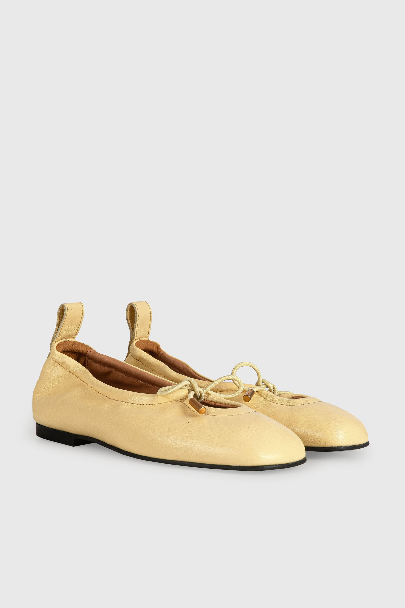 Alohas Ballerina Rosalind Yellow Leather Giallo Donna - 2