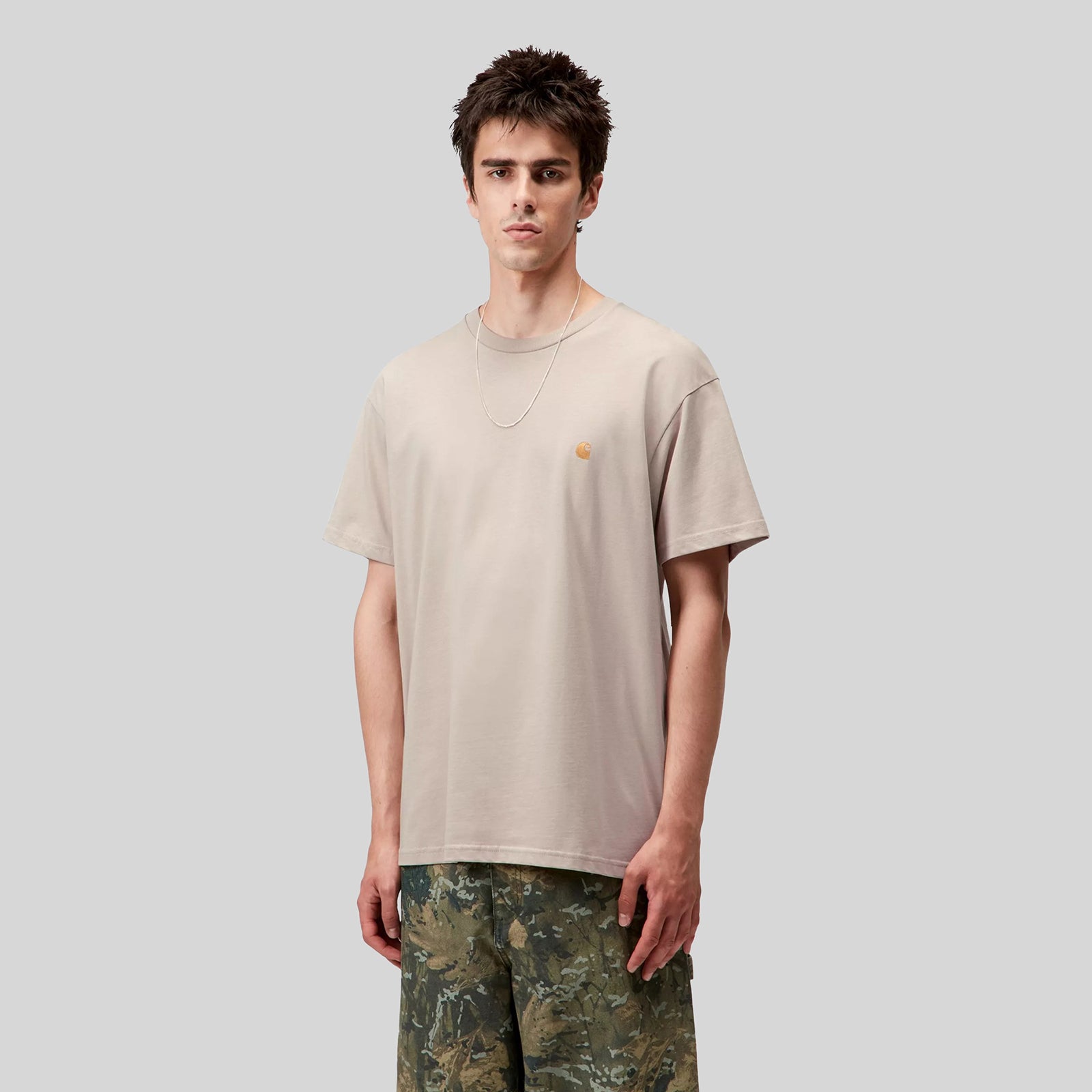 Carhartt Wip T-shirt S/s Chase Sabbia Uomo - 4