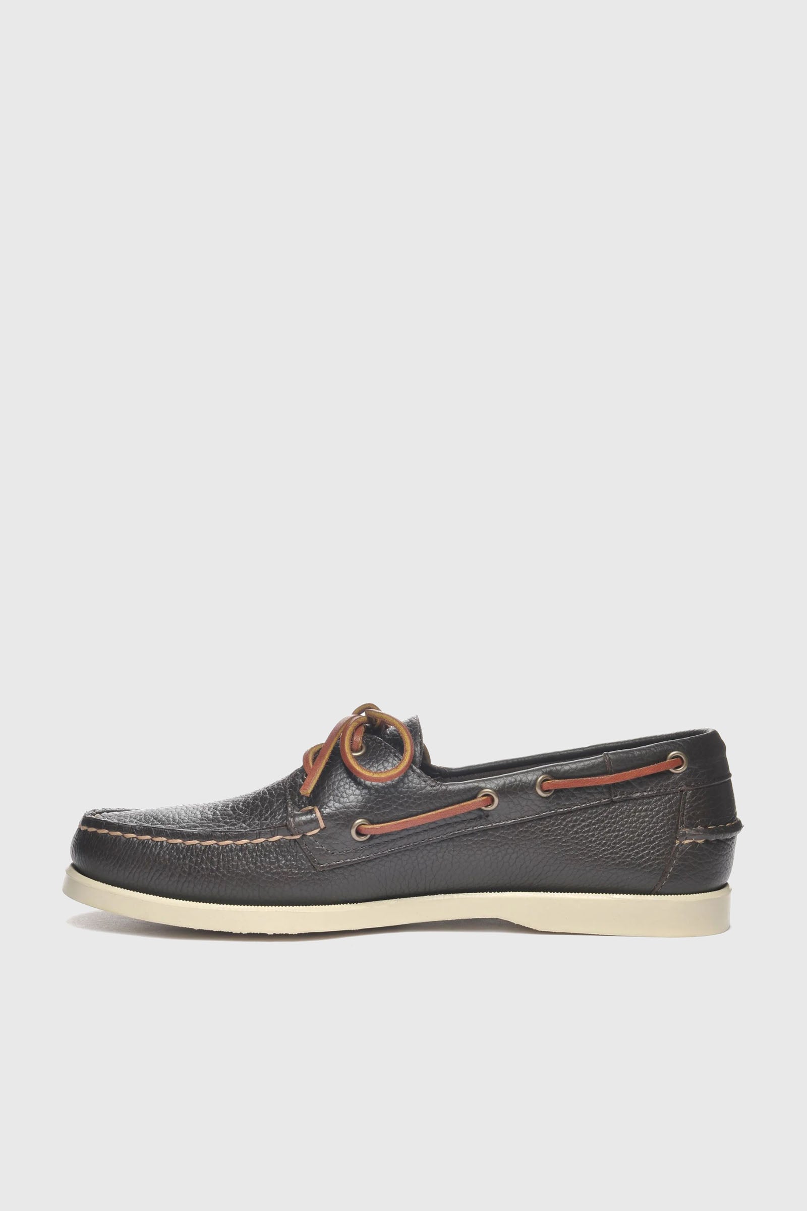 Sebago Mocassino Dockside Portland Pelle Marrone Scuro - 5