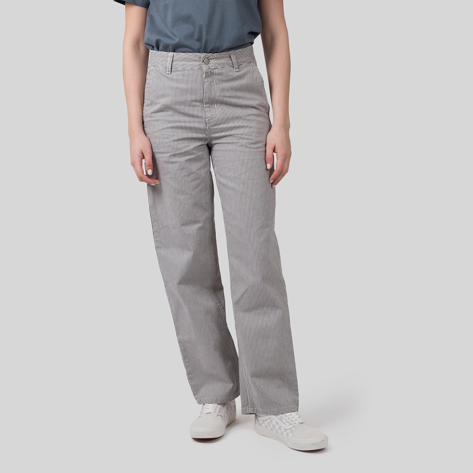 Carhartt Wip W' Mercer Pant Stripe Bianco/grigio Donna - 9