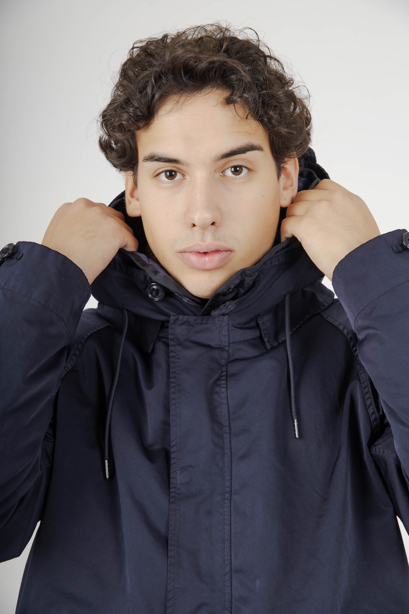 C.p. Company Giubbotto Micro Kei Hooded Lens Blu Scuro Uomo - 2