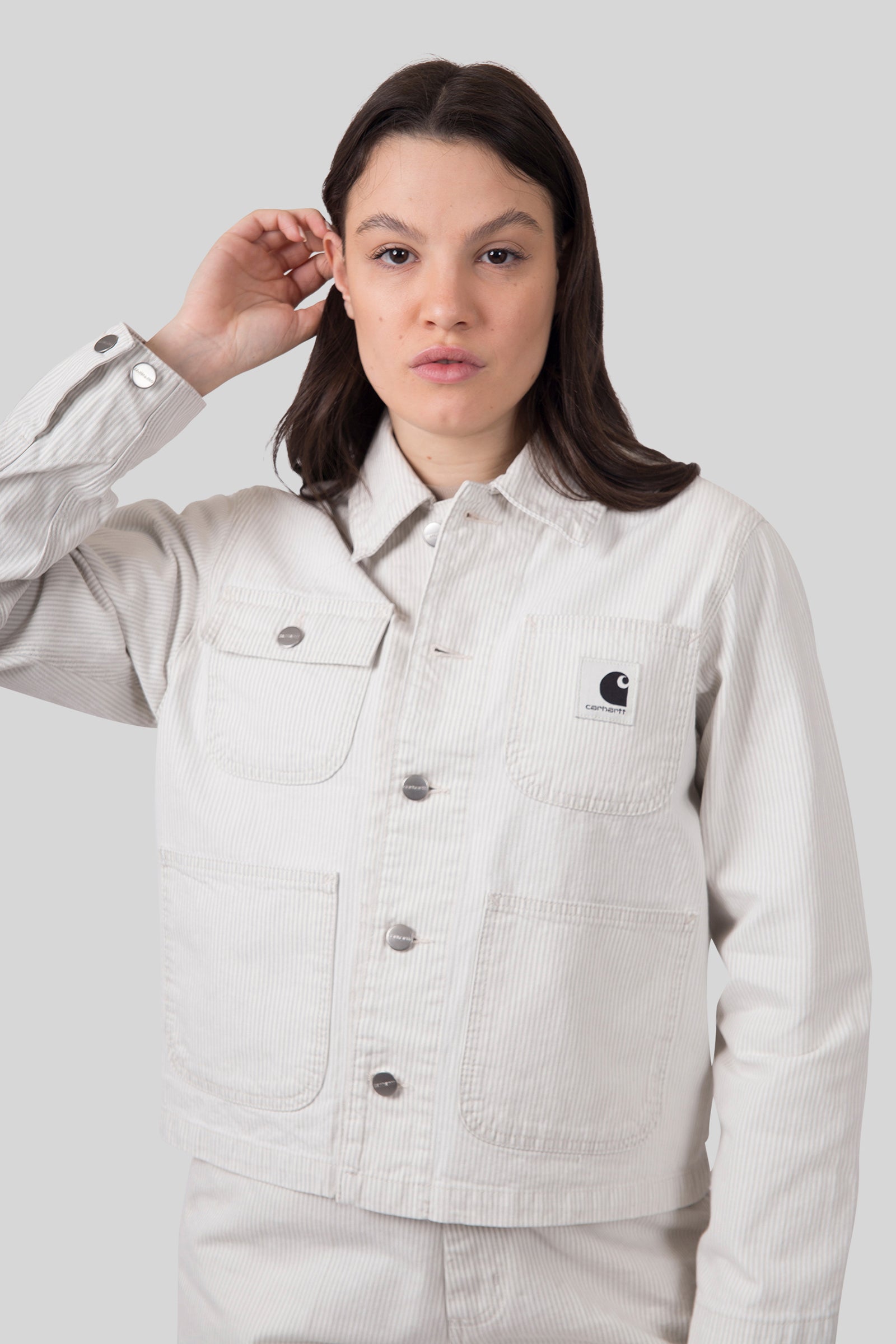 Carhartt Wip W' Mercer Chore Coat Bianco/beige Donna - 1