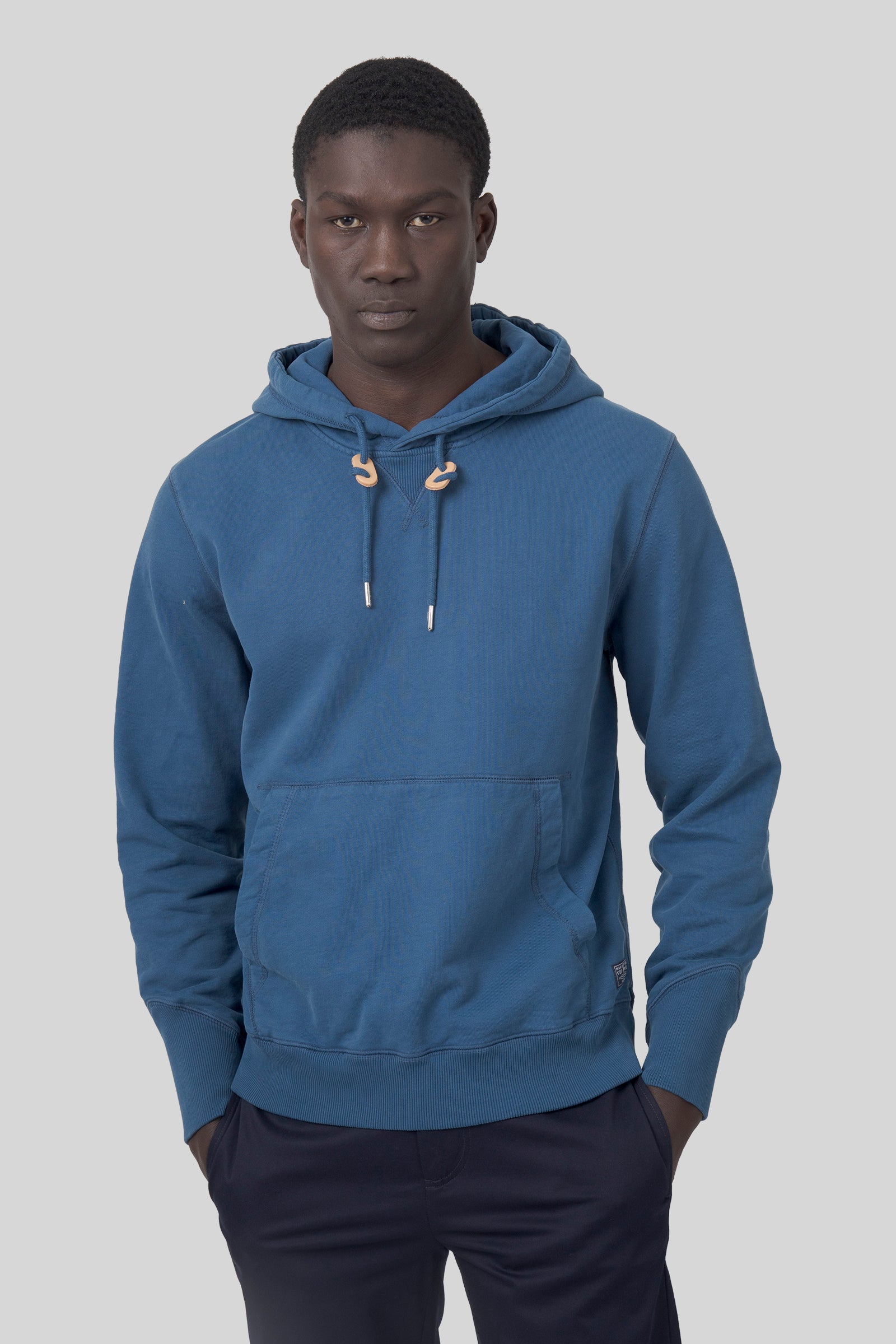 Manifattura Ceccarelli Felpa Hooded Avio Uomo - 1