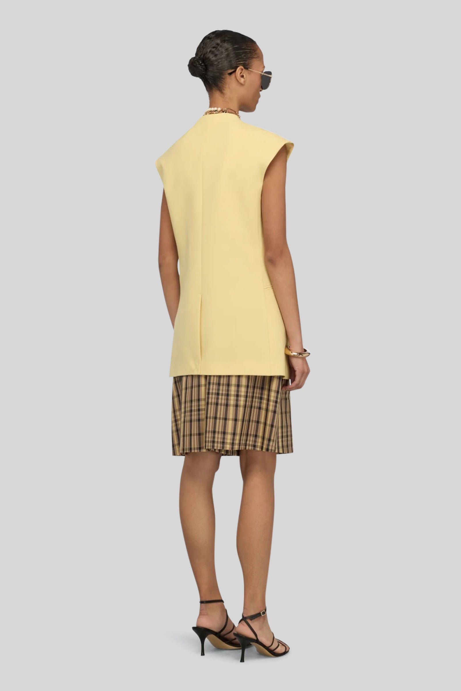 Semicouture Gilet Lora Giallo Donna - 3