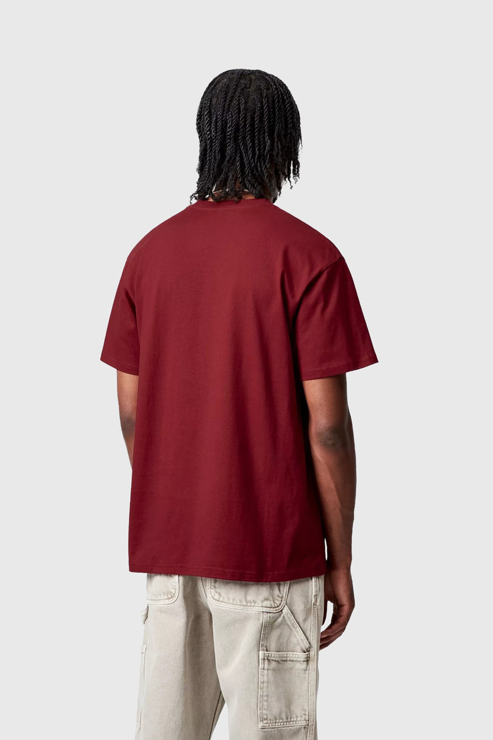 Carhartt Wip T-shirt S/s Chase Bordeaux Uomo - 3