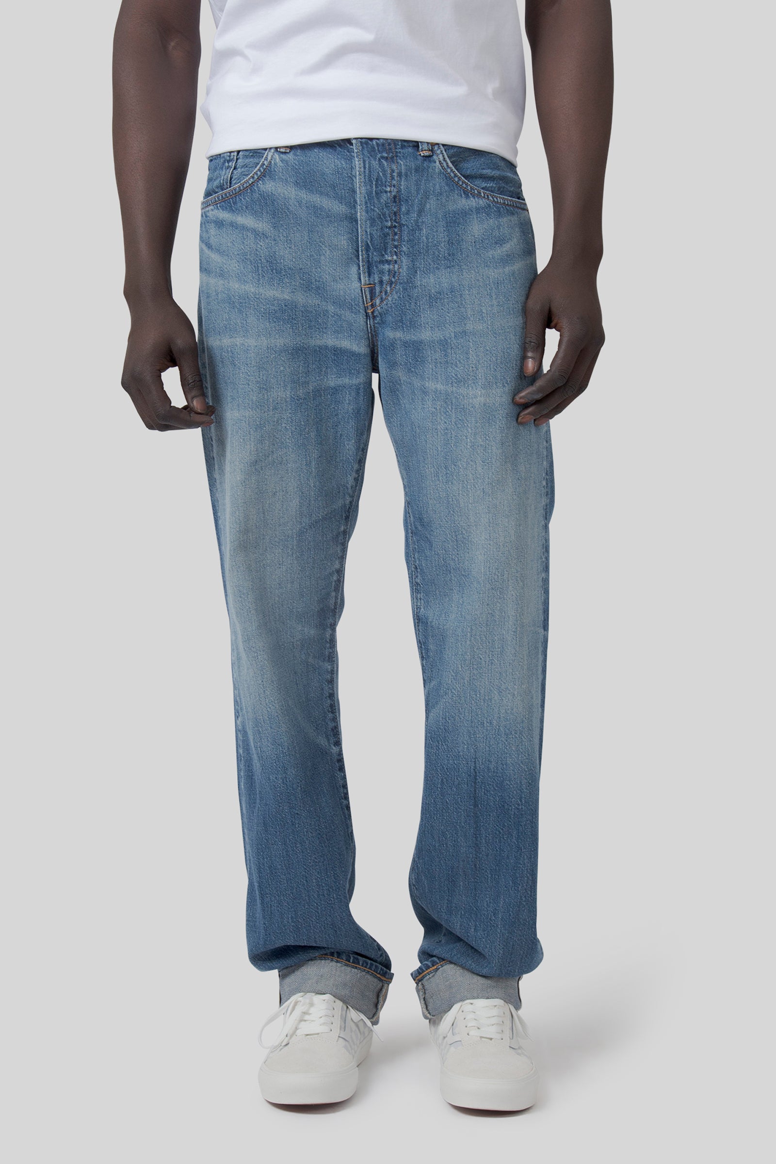 Edwin Jeans Regular Straight Japan Kaihara Indigo Lightweight 10,5 Oz Blu Chiaro Uomo - 5