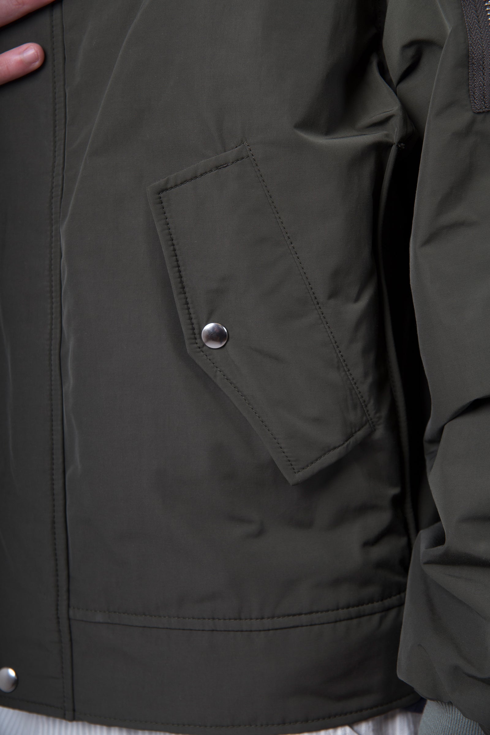 Department Five Bomber Detroit Verde Militare Uomo - 7