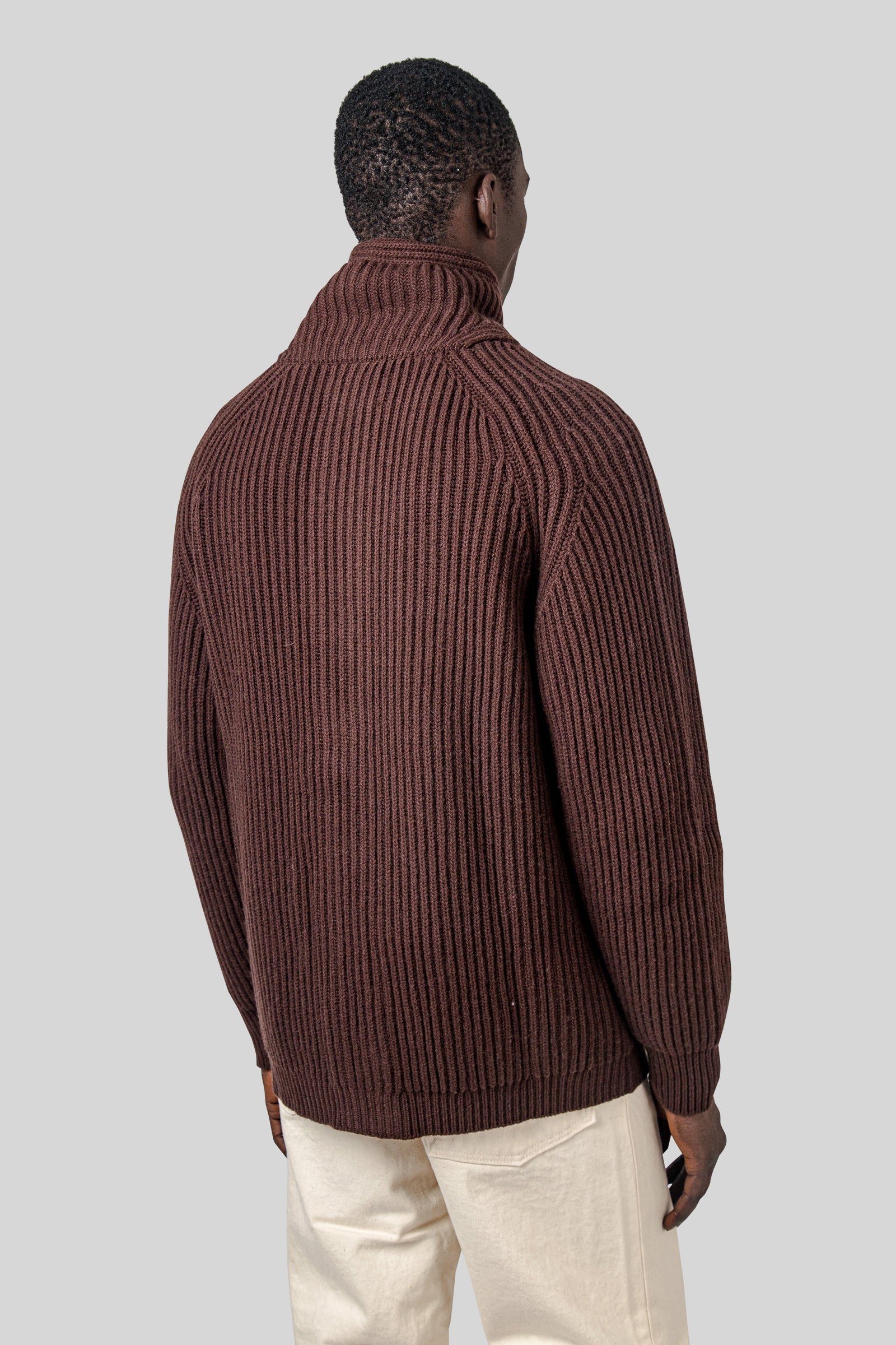 Filson Cardigan Bristol Marrone Uomo - 5