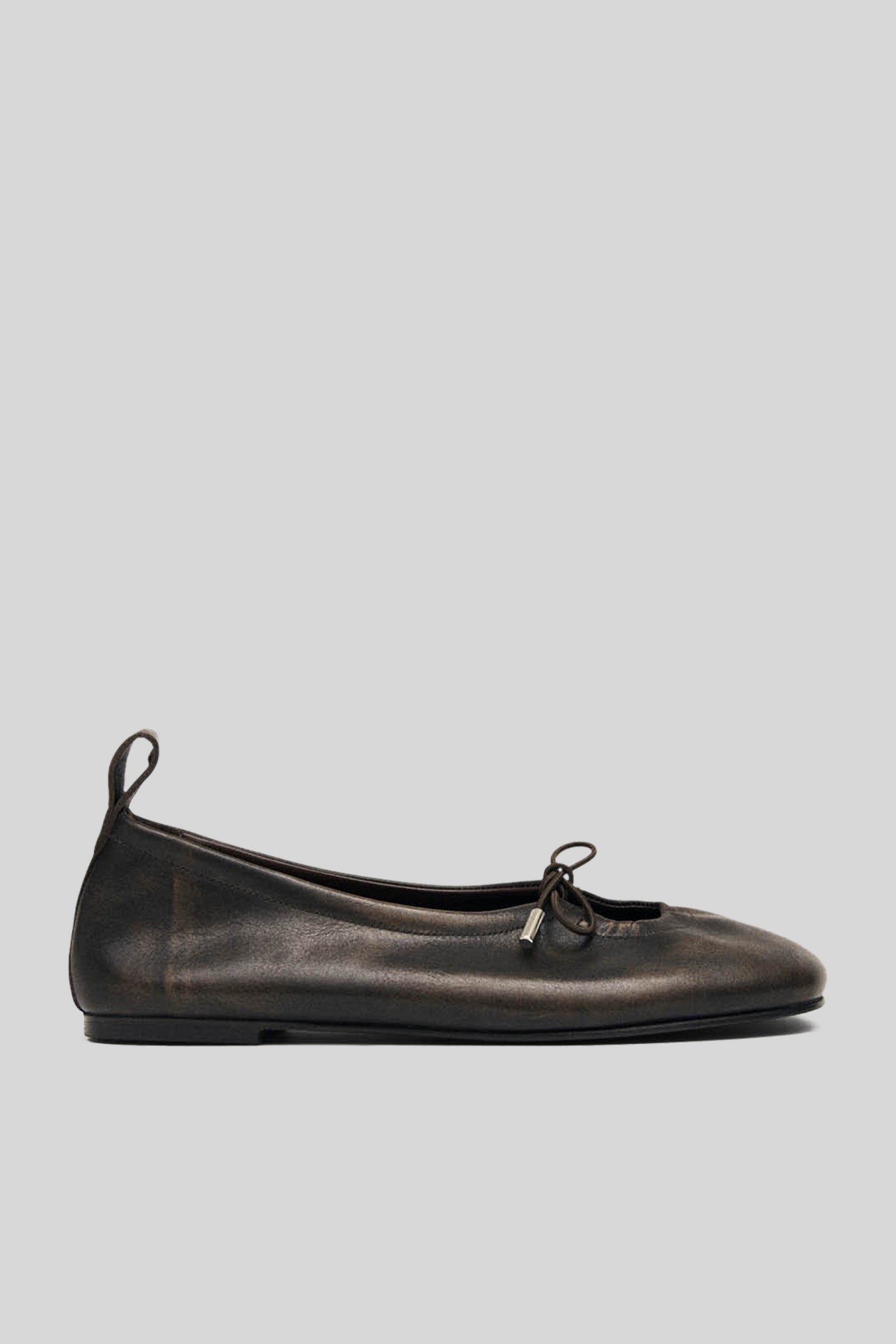 Alohas Rosalind Brushed Brown Leather Ballet Flats Marrone Donna - 1