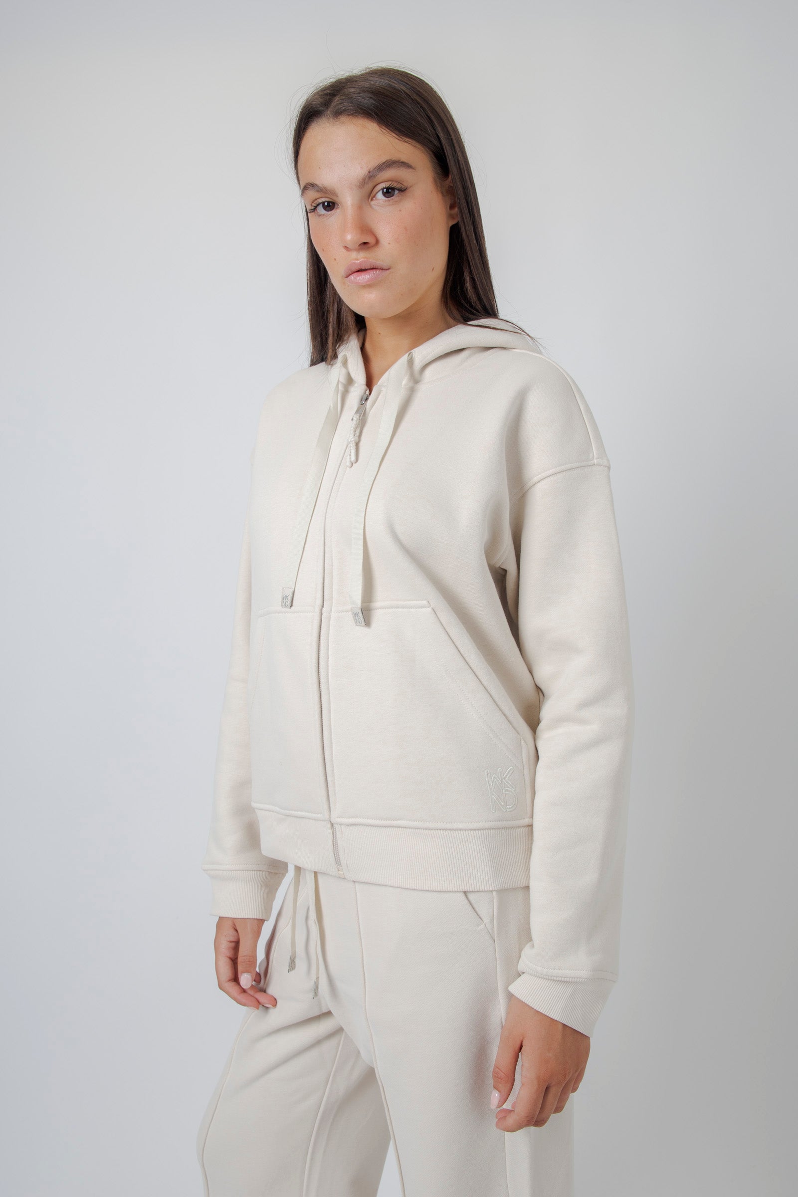 Max Mara Weekend Felpa Full Zip Cane Avorio Donna - 3