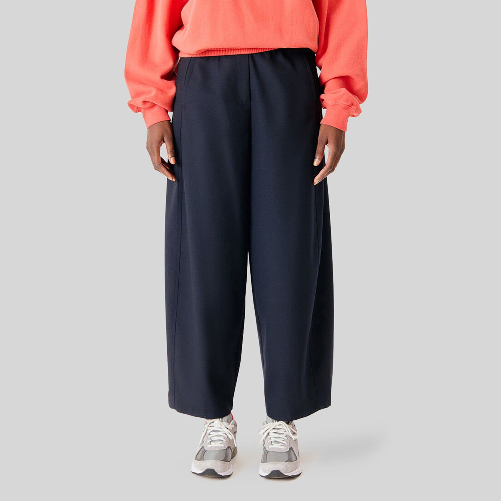 American Vintage Pantalone Ayany Blu Navy Donna - 5