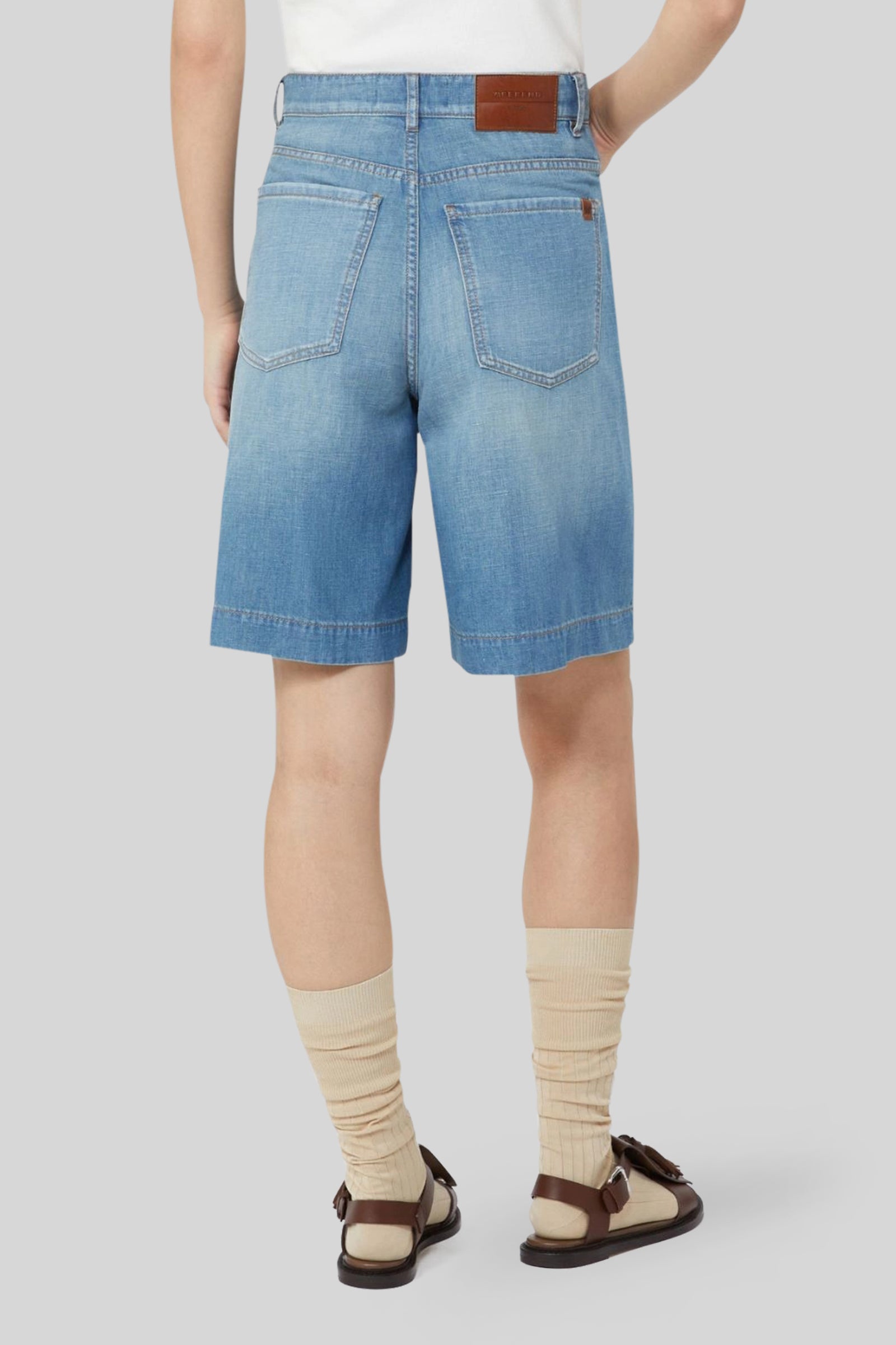 Max Mara Weekend Bermuda In Denim Ozono Blu Chiaro Donna - 3