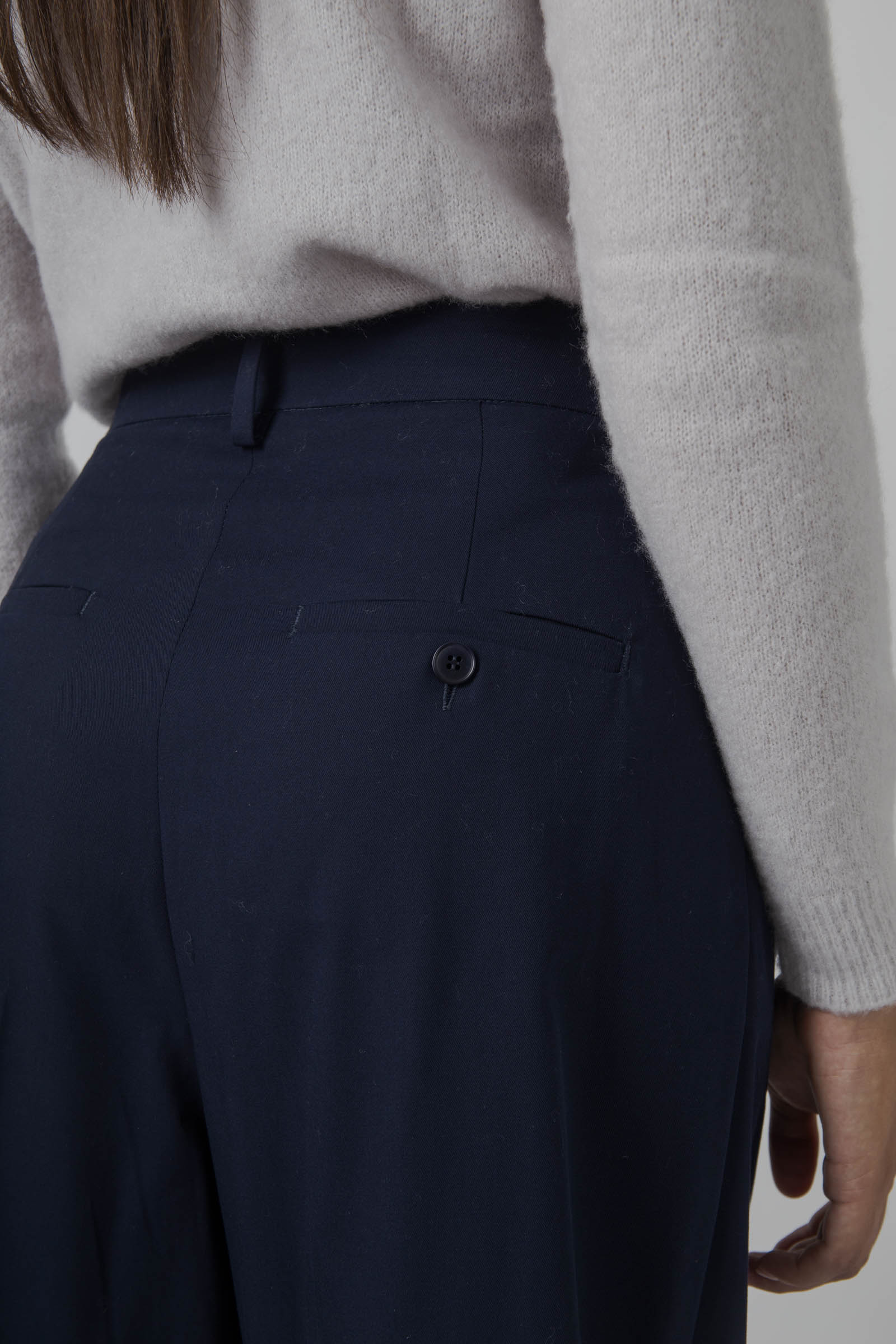 Weekend Max Mara Pantalone In Puro Cotone Vettura Blu Donna - 4