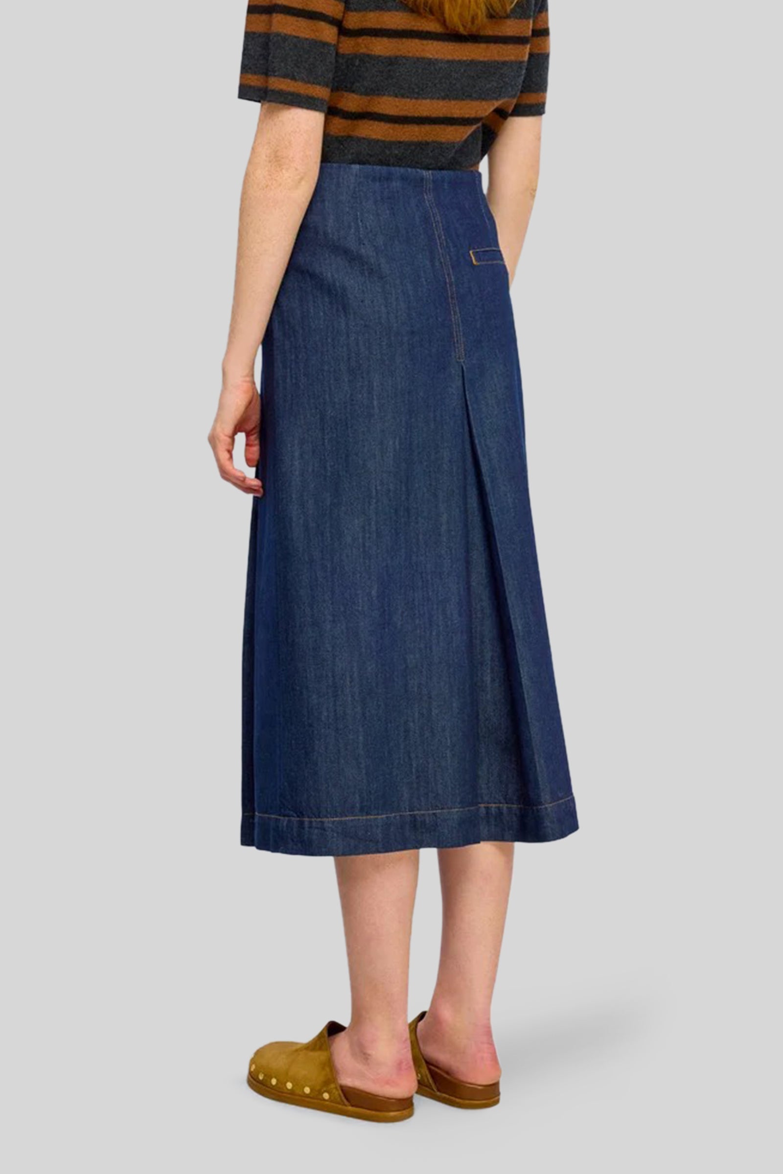 Semicouture Gonna Carla Blu Scuro Donna - 3