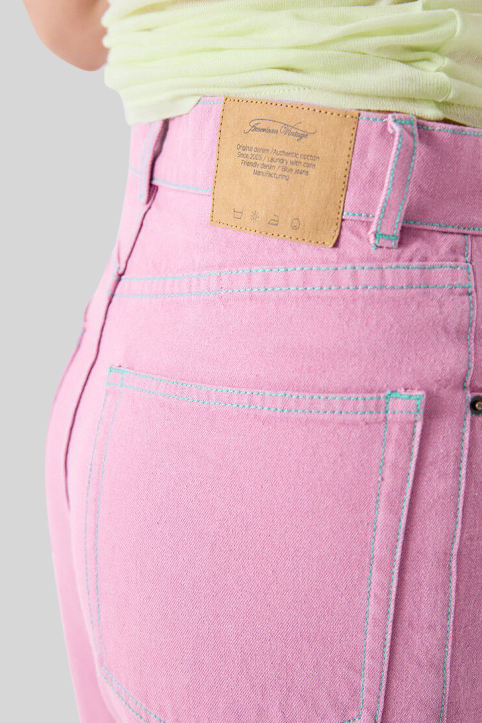 American Vintage Jeans Grezbay Rosa Donna - 2