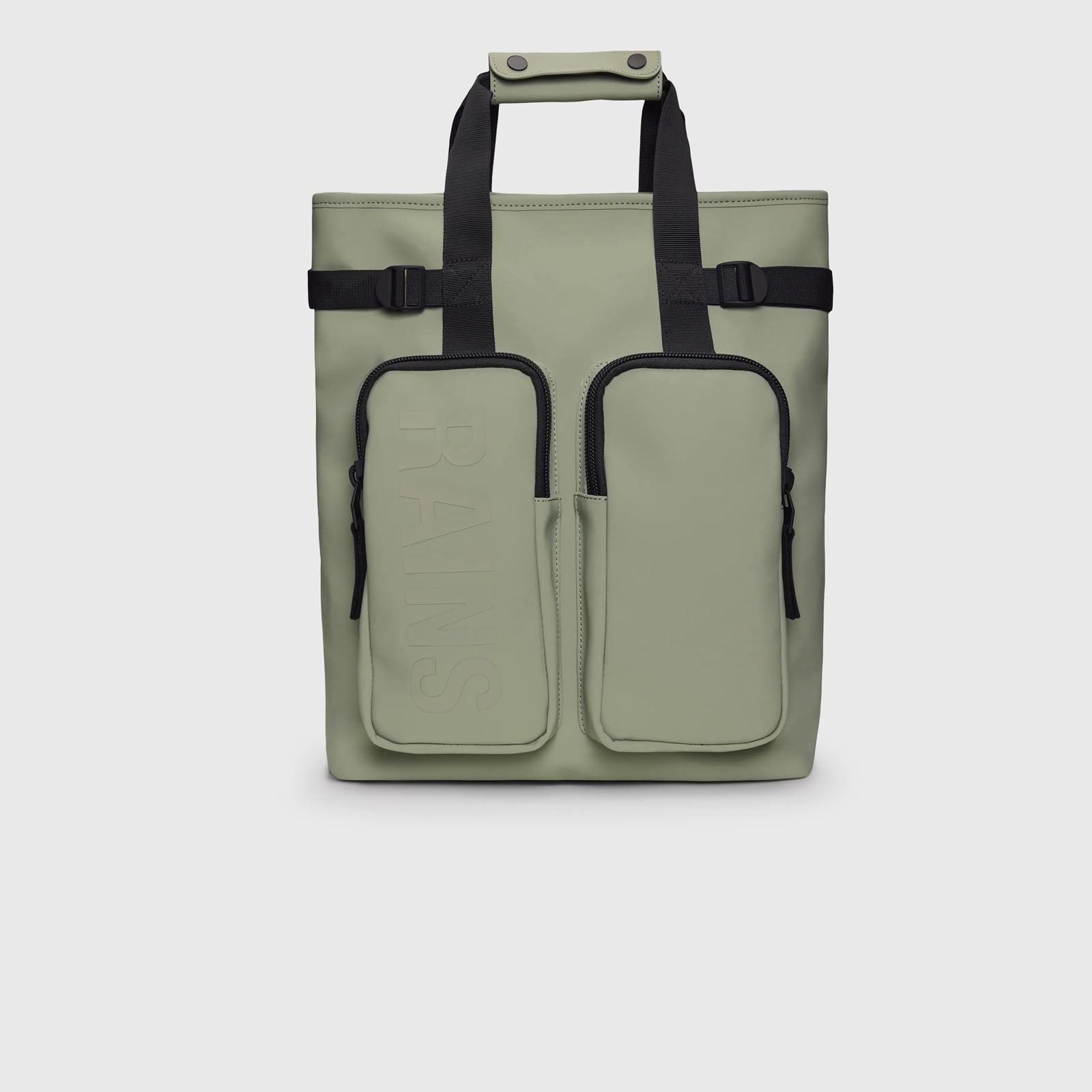Rains Texel Tote Backpack Verde Chiaro Unisex - 4
