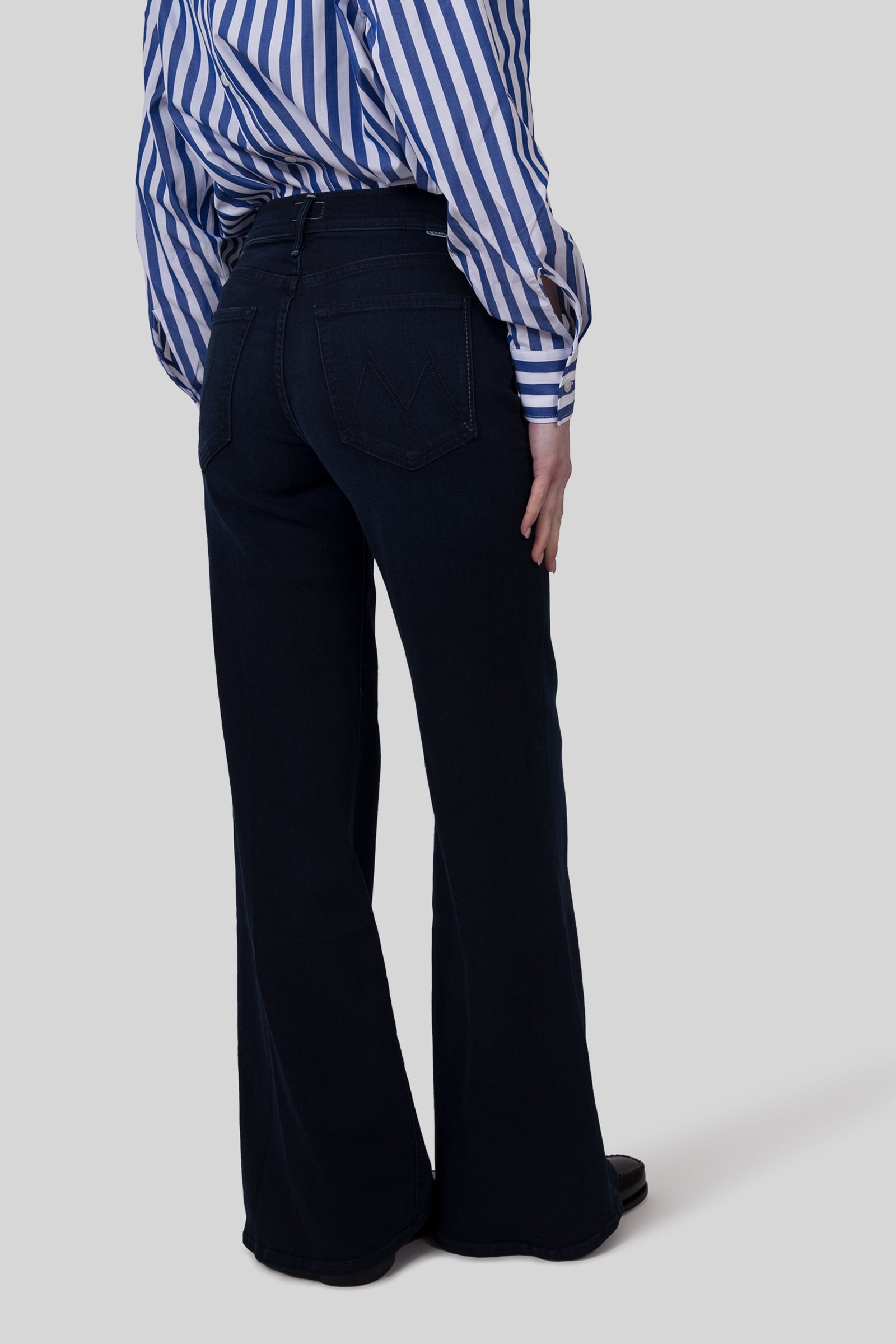 Mother Jeans The Twister Sneak Blu Scuro Donna - 3