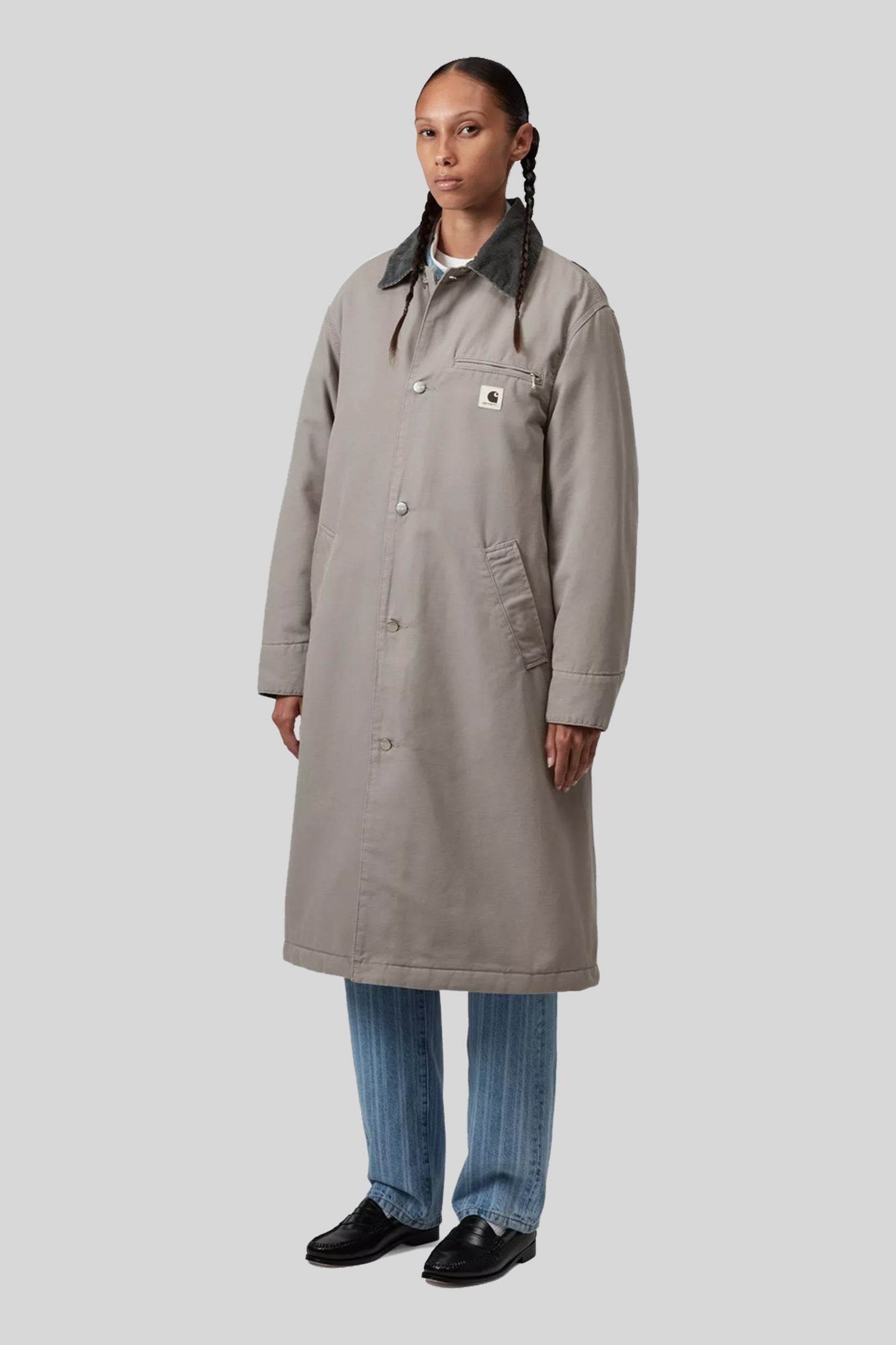 Carhartt Wip W' Webster Coat Grigio Donna - 1