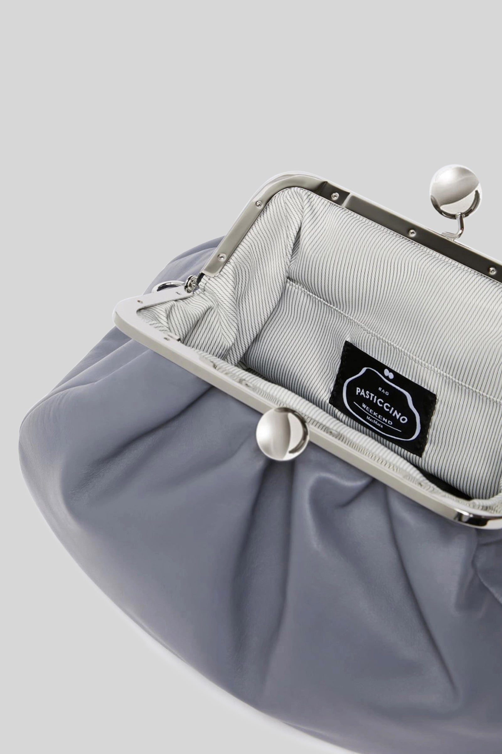 Weekend Max Mara Pasticcino Bag Medium In Montone Avio Donna - 5