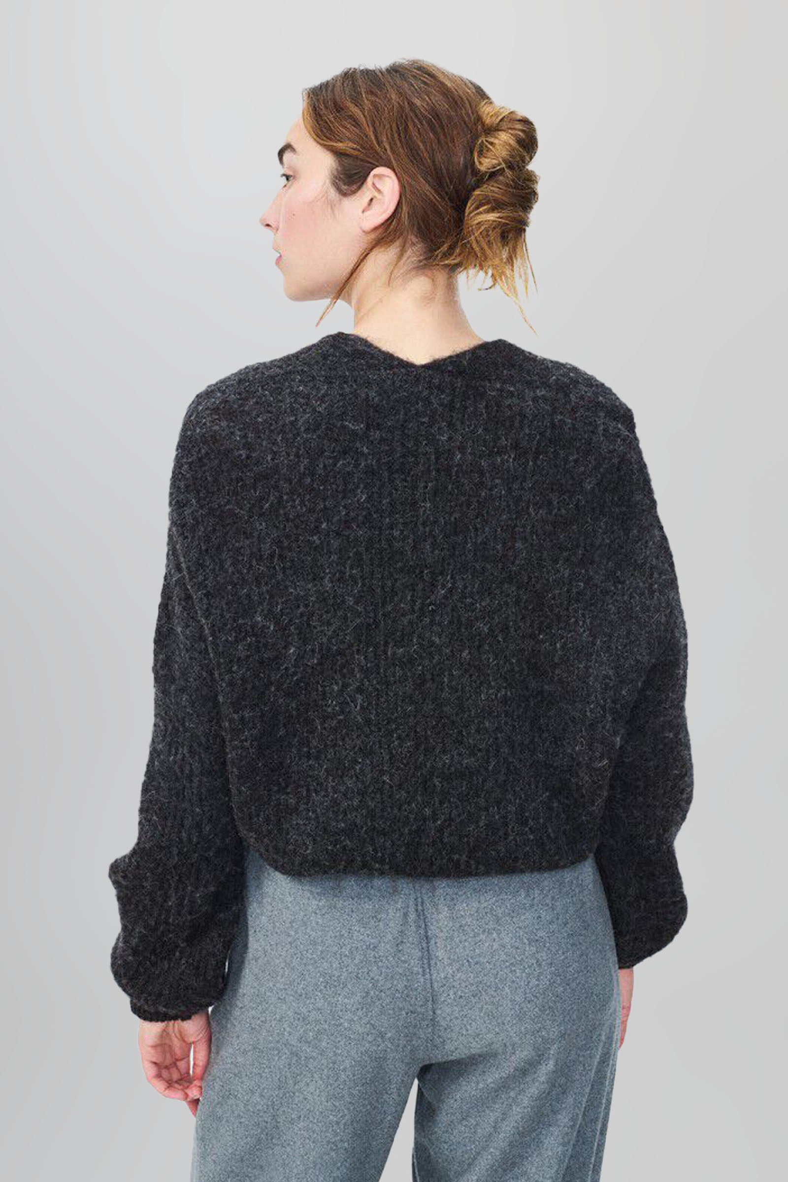 American Vintage Cardigan East Antracite Donna - 2