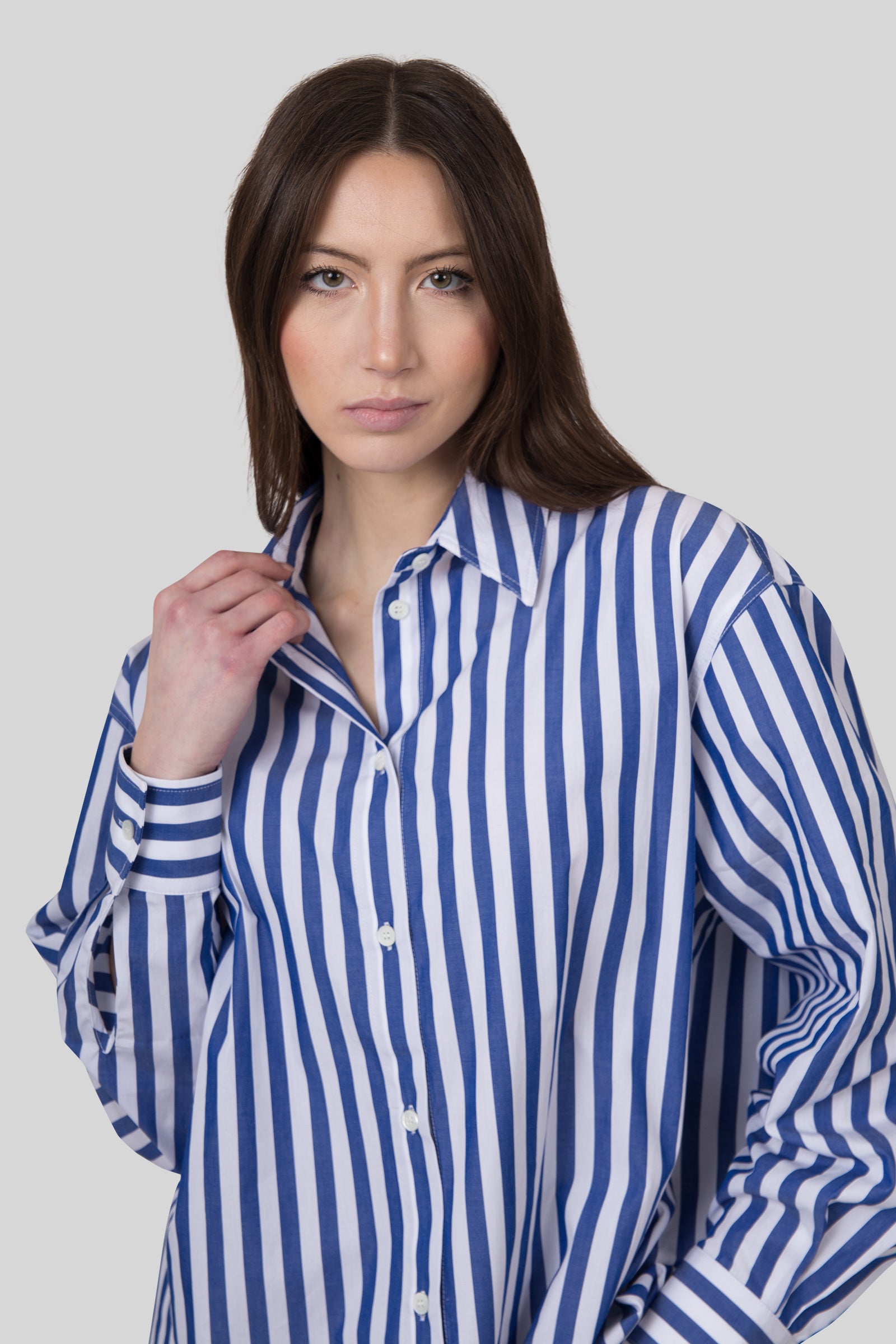 Department Five Camicia Over Sister Bianco/blu/rosso Donna - 6