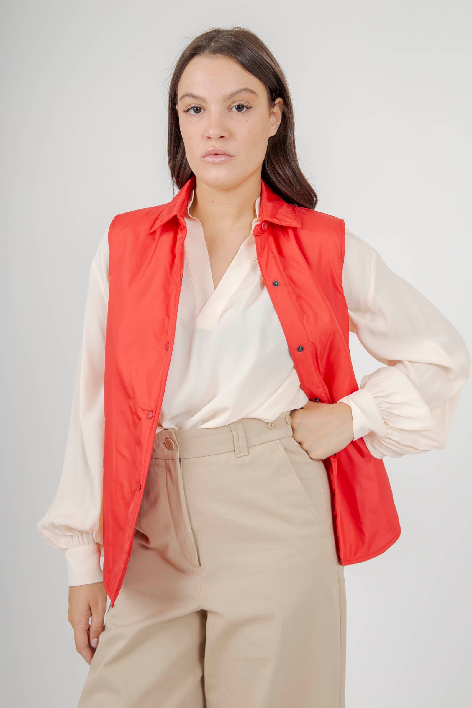 Aspesi Gilet Dot Rosso Donna - 4