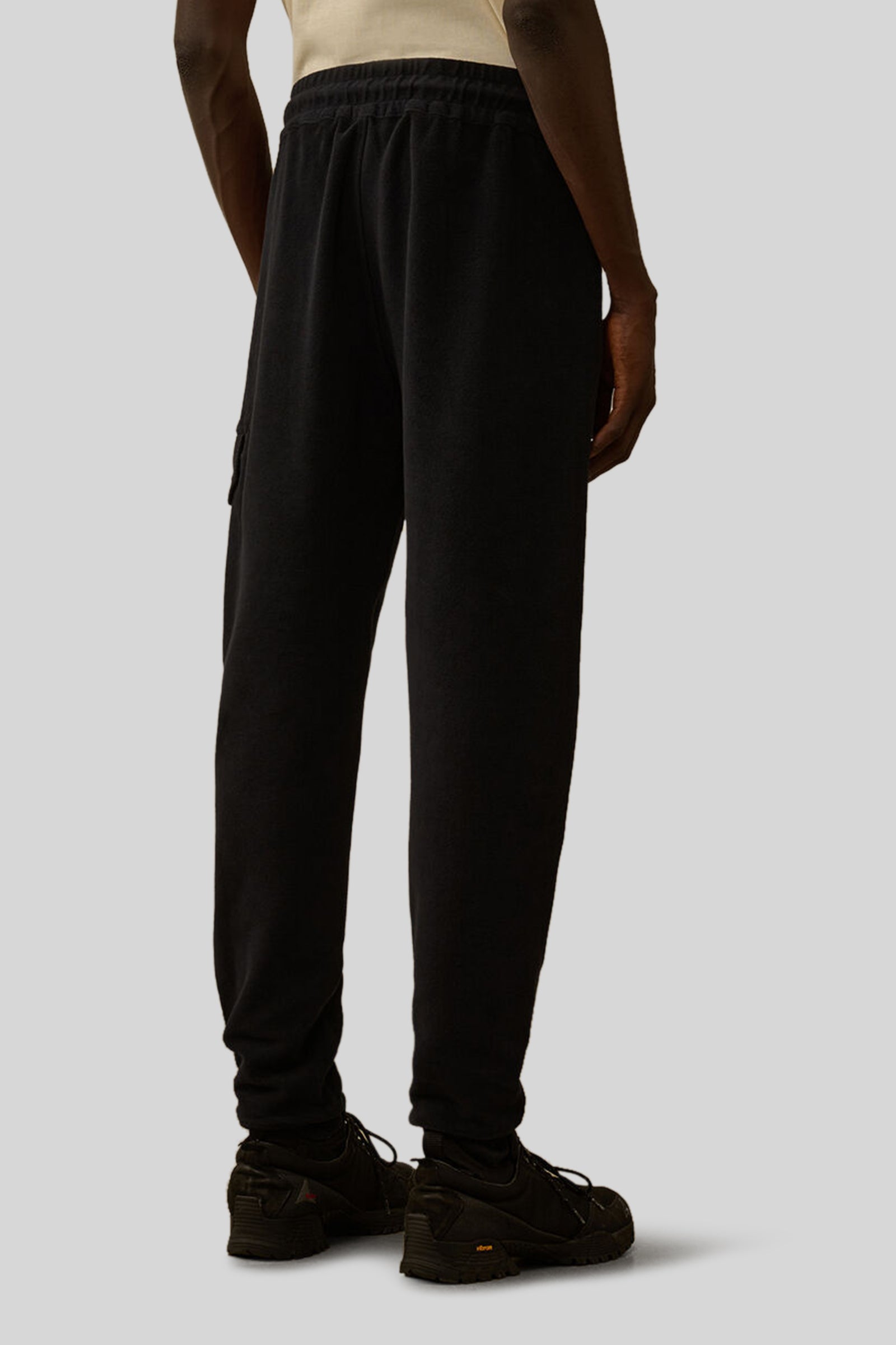 C.p. Company Brushed Emerized Diagonal Fleece Lens Sweatpants Blu Scuro Uomo - 3