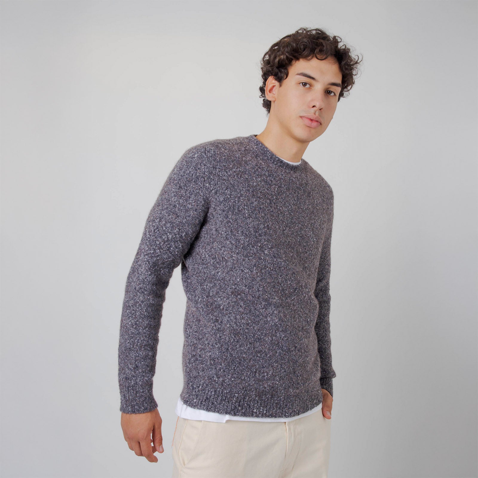 Roberto Collina Maglia Girocollo Swg Grigio Uomo - 7