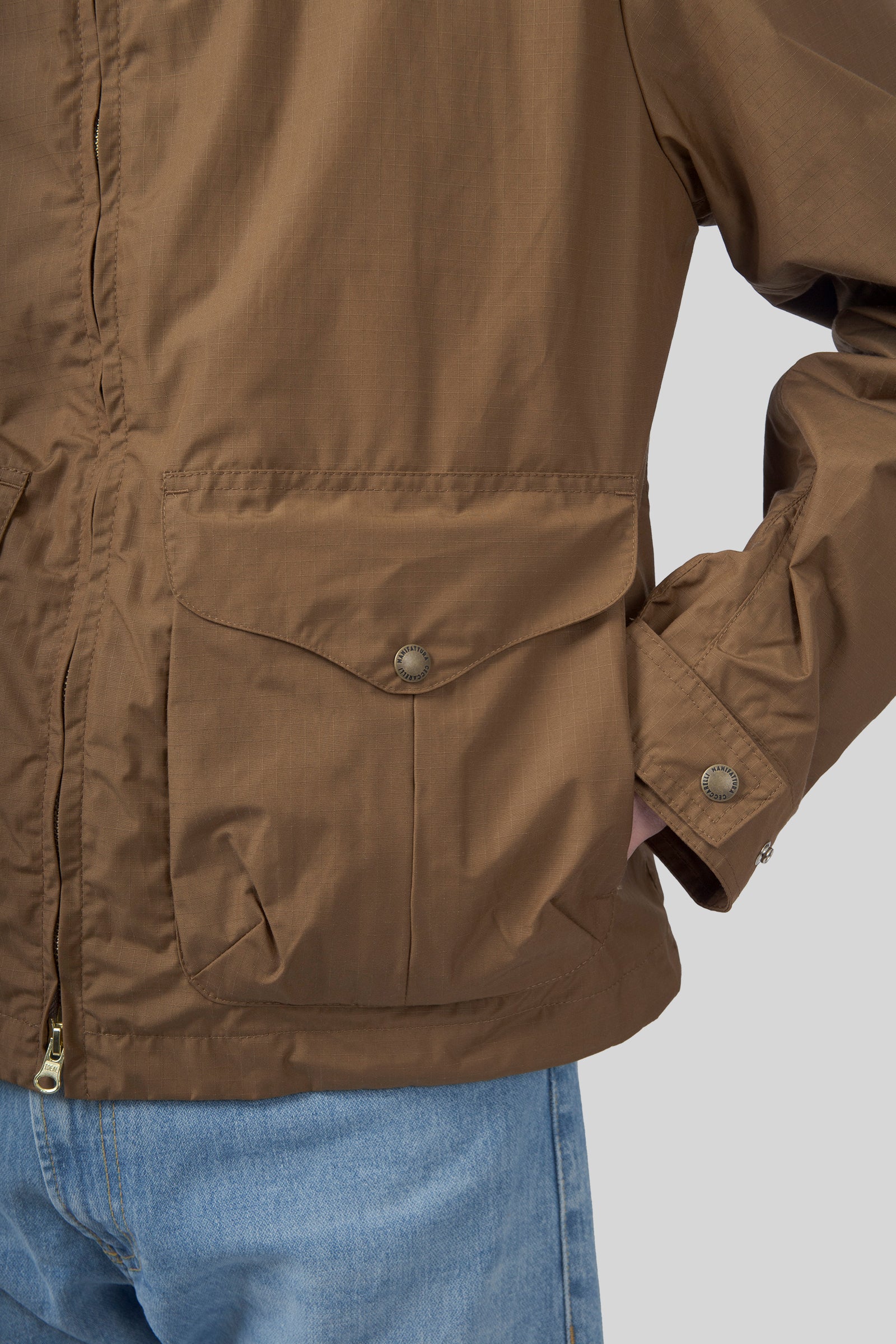 Manifattura Ceccarelli All Season Blazer Coat Cuoio Uomo - 4