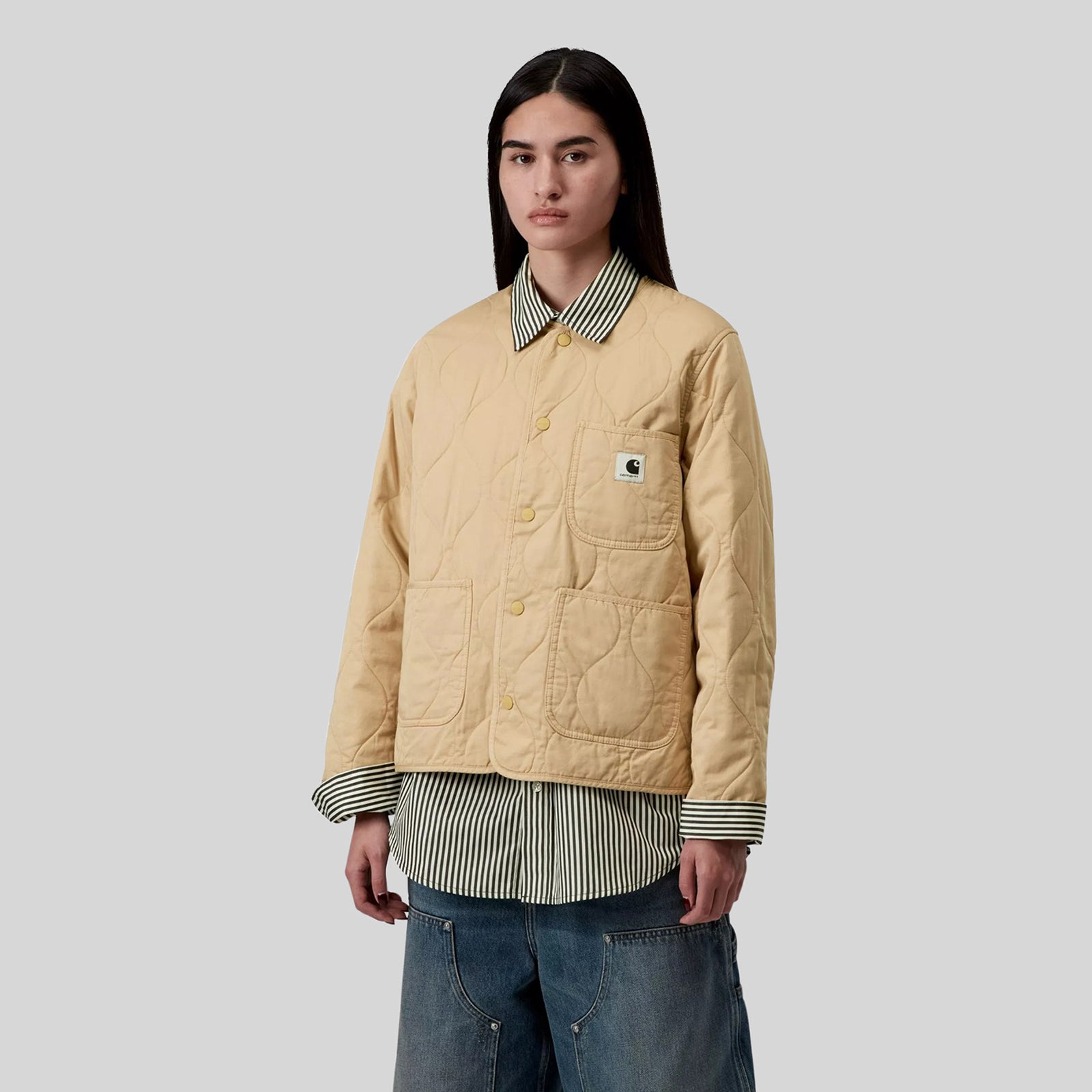 Carhartt Wip W' Kylan Liner Cotton Twill Sabbia Donna - 4