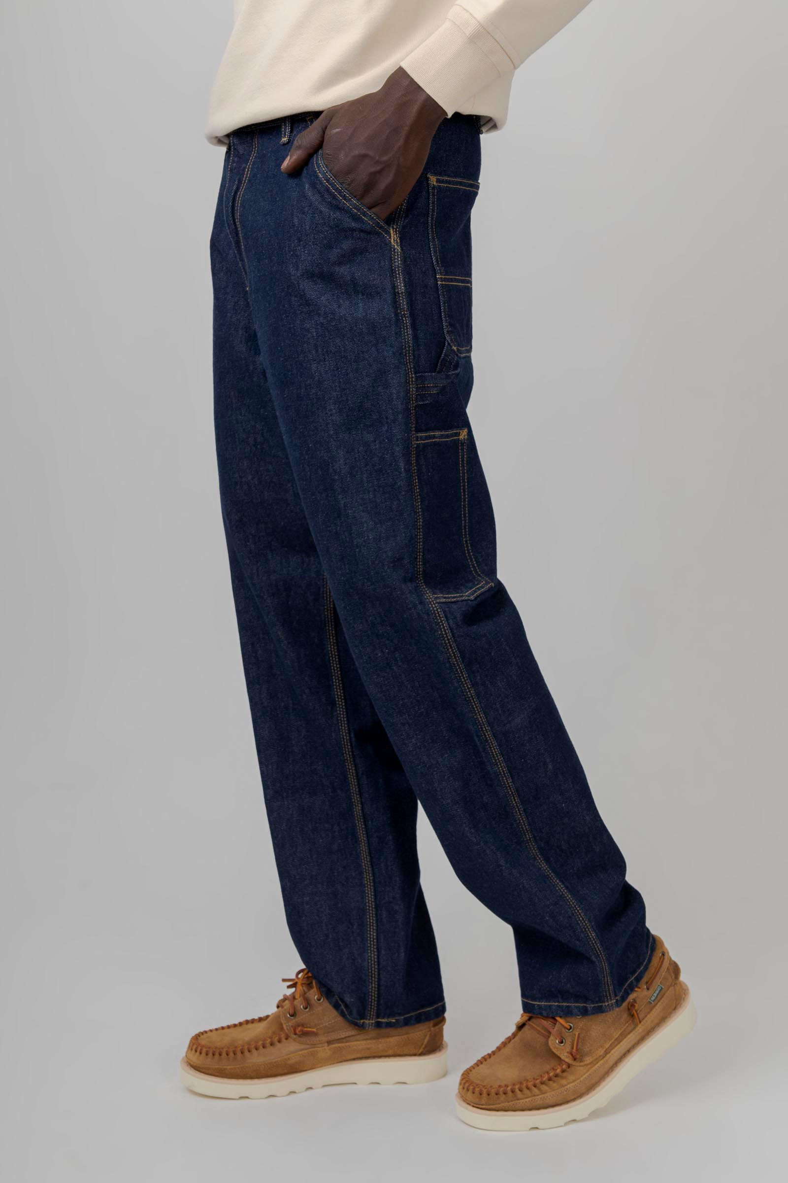 Carhartt Wip Single Knee Pant Blu Scuro Uomo - 6