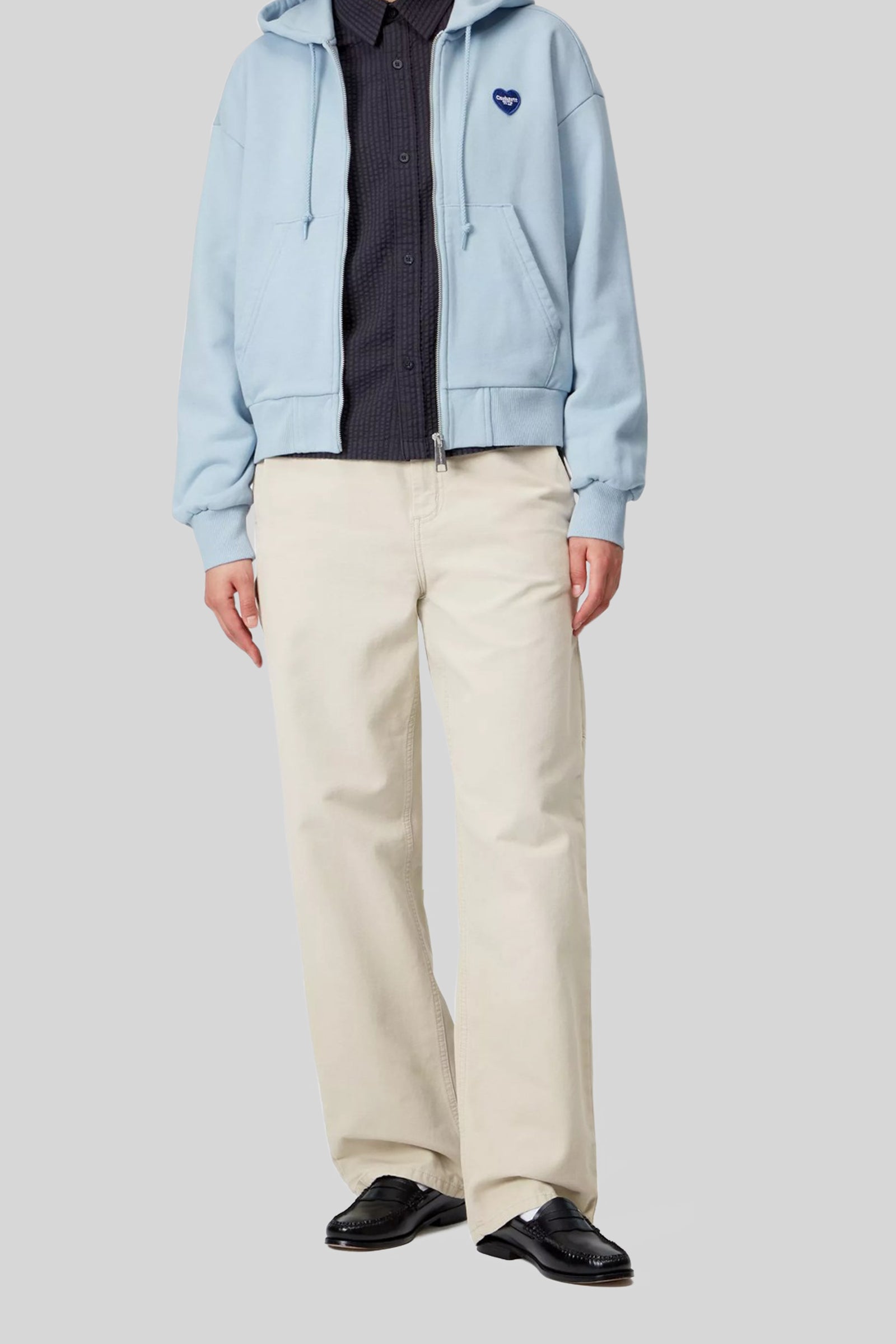 Carhartt Wip W' Pierce Pant Grigio Chiaro Donna - 3