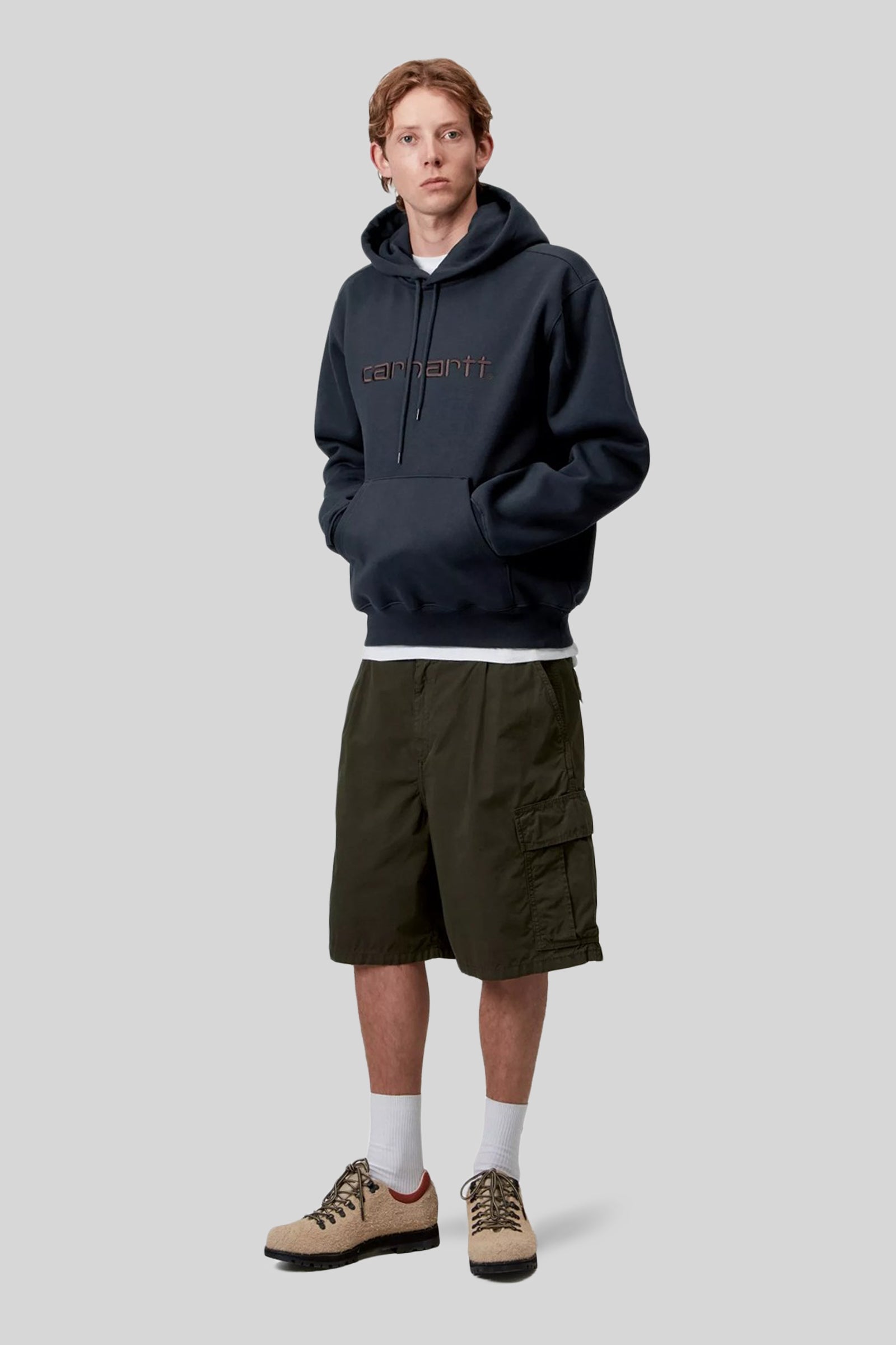 Carhartt Wip Hooded Carhartt Sweatshirt Blu Scuro Uomo - 3