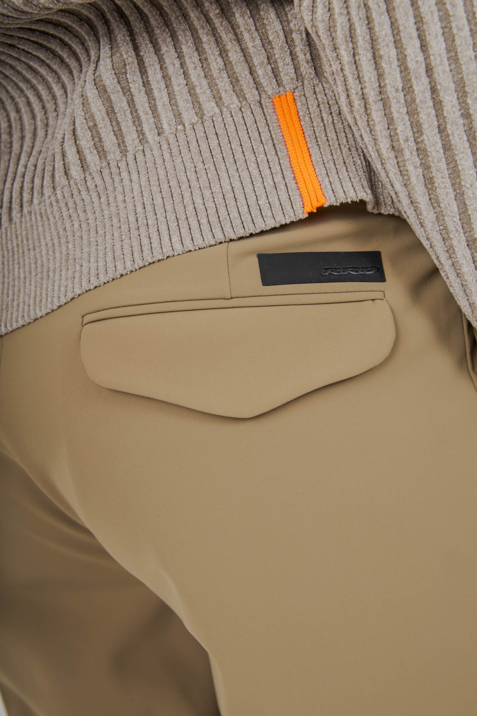 Rrd Pantalone Surflex Winter Chino Double Pence Taupe Uomo - 7