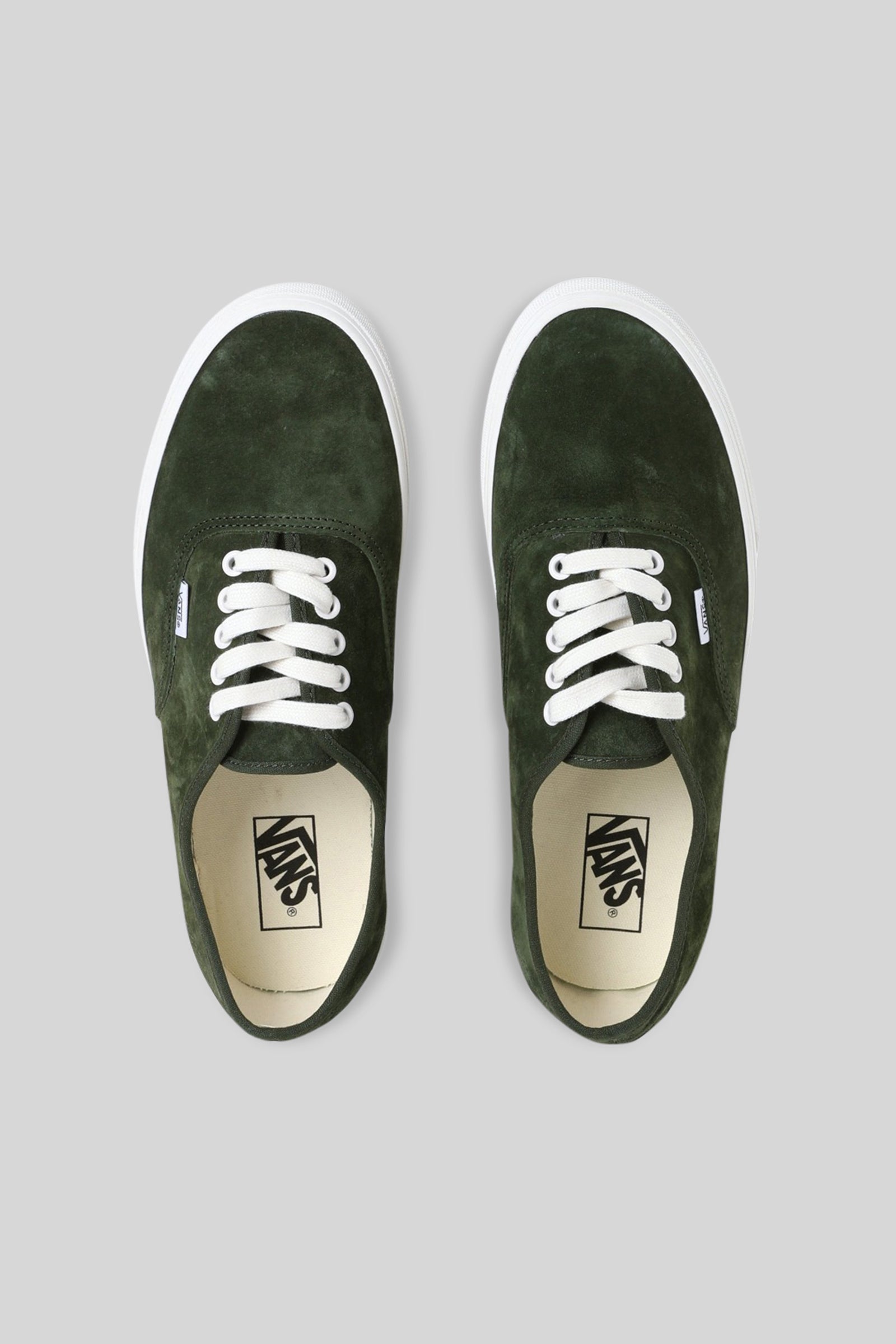 Vans "off The Wall" Sneaker Authentic Pig Suede Verde Uomo - 4