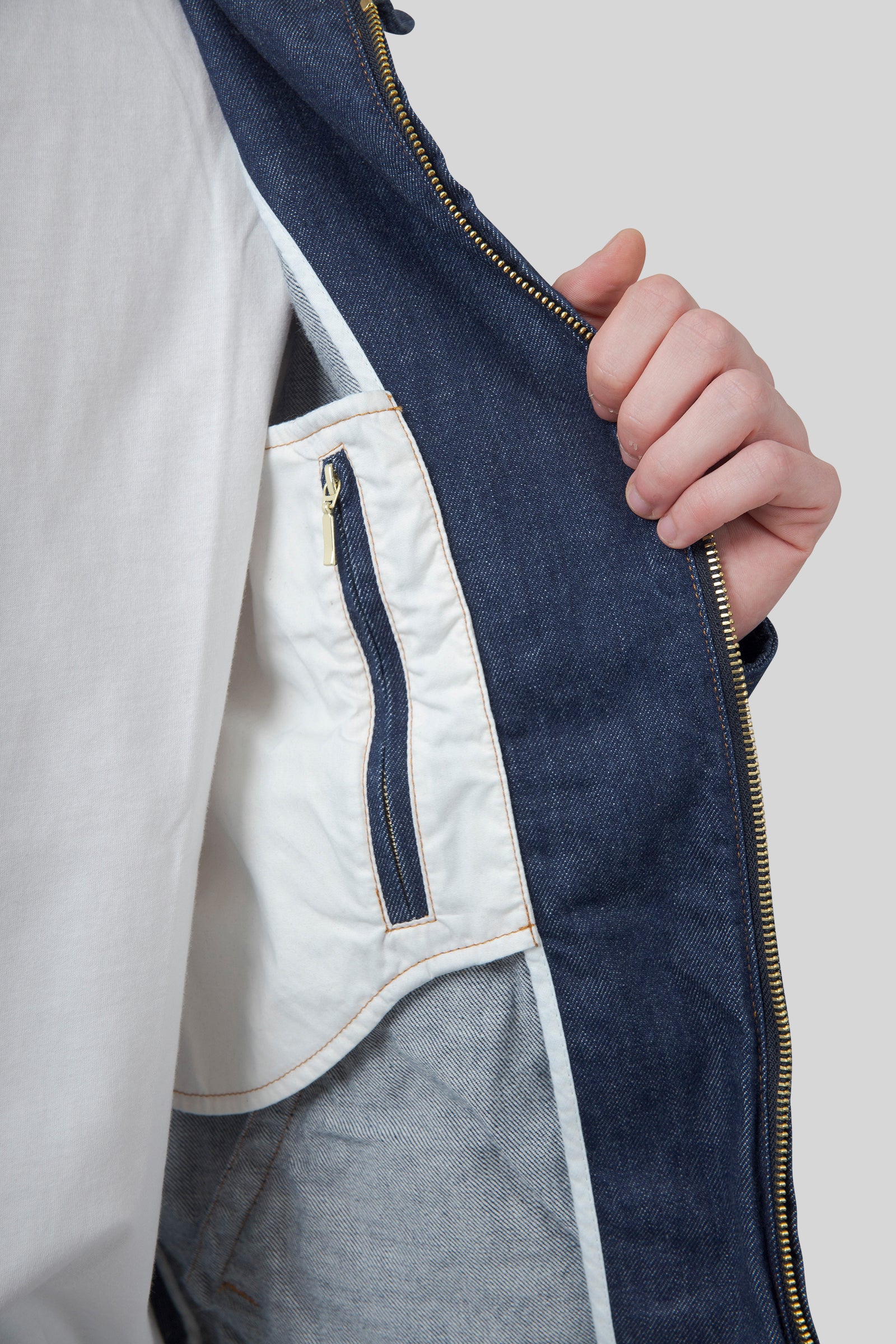 Manifattura Ceccarelli Denim Blazer Coat Indigo Uomo - 9