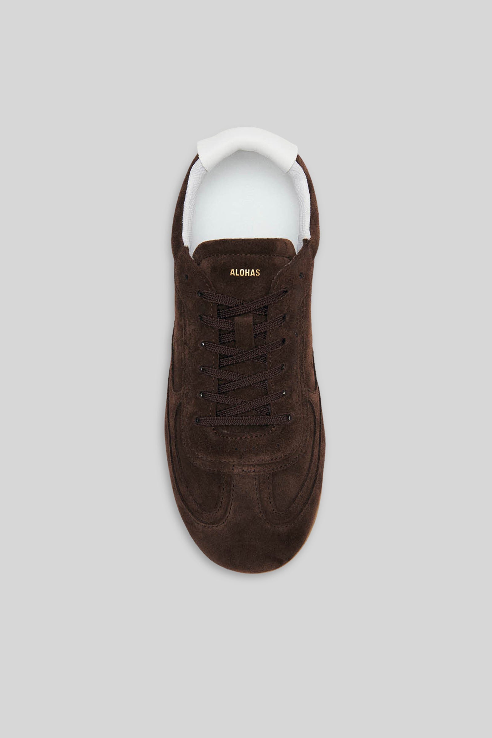 Alohas Sneaker Tb.24 Suede Chocolate Brown Leather Cioccolato Donna - 4