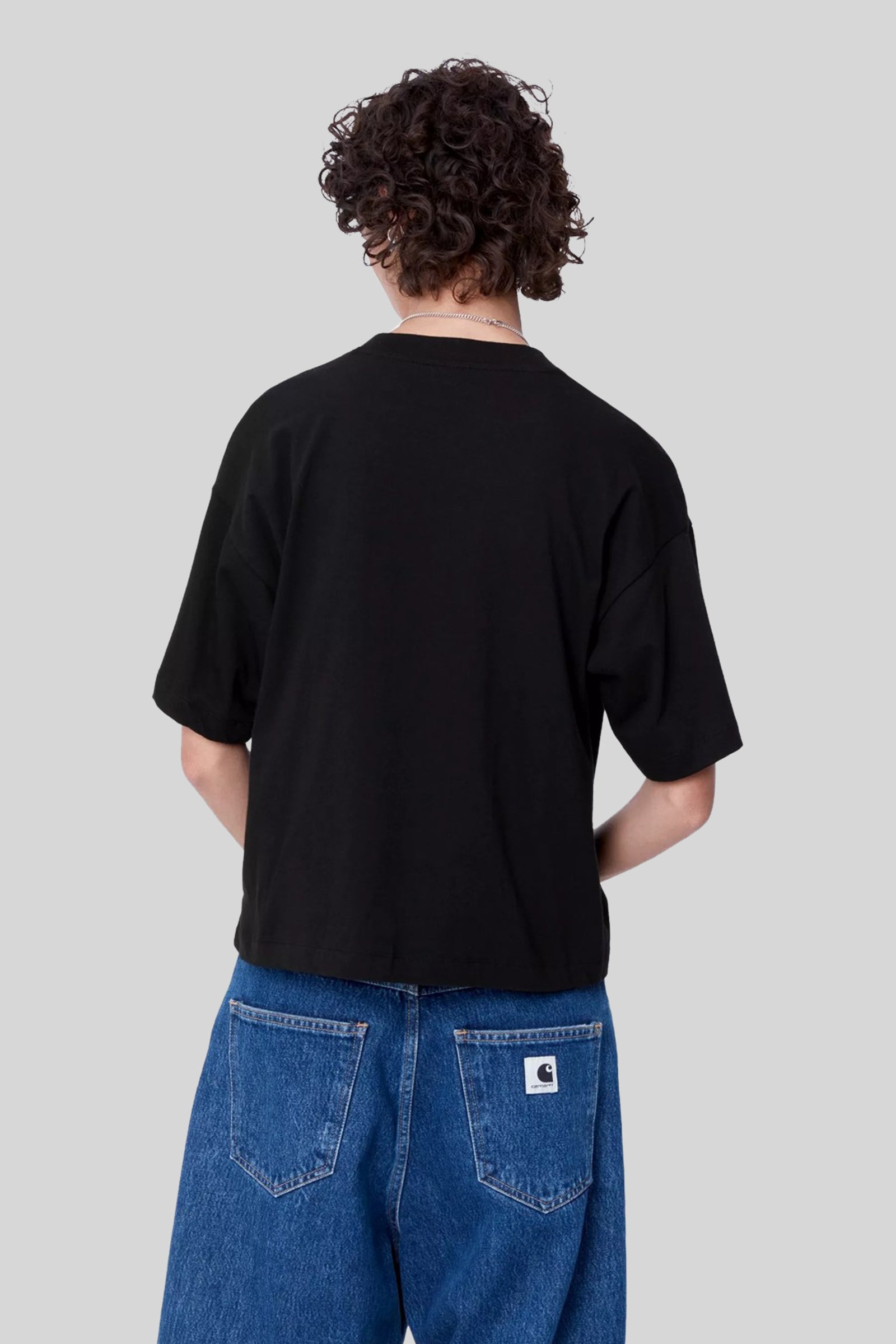 Carhartt Wip W' S/s Chester T-shirt Organic Cotton Nero Donna - 3