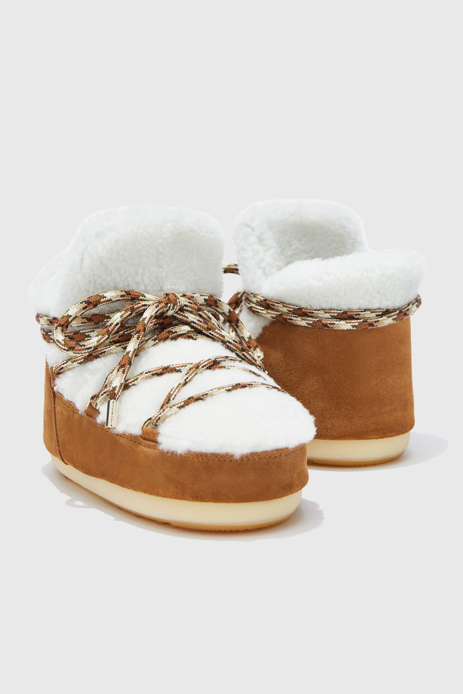 Moon Boot Pump Shearling Nocciola Donna - 2