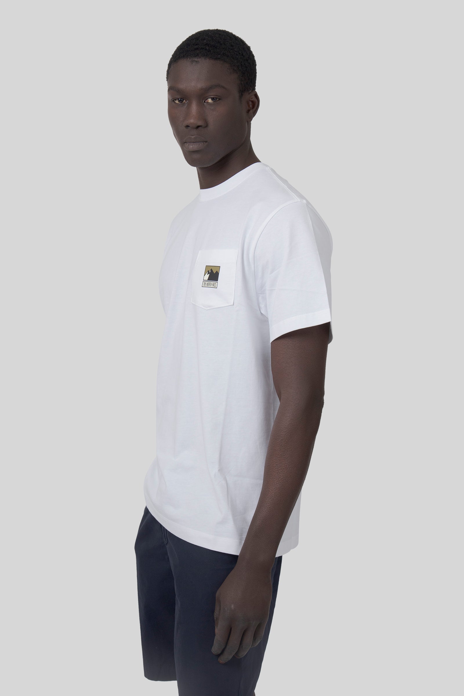 The North Face T-shirt Mountain Logo Relaxed Bianco Uomo - 3