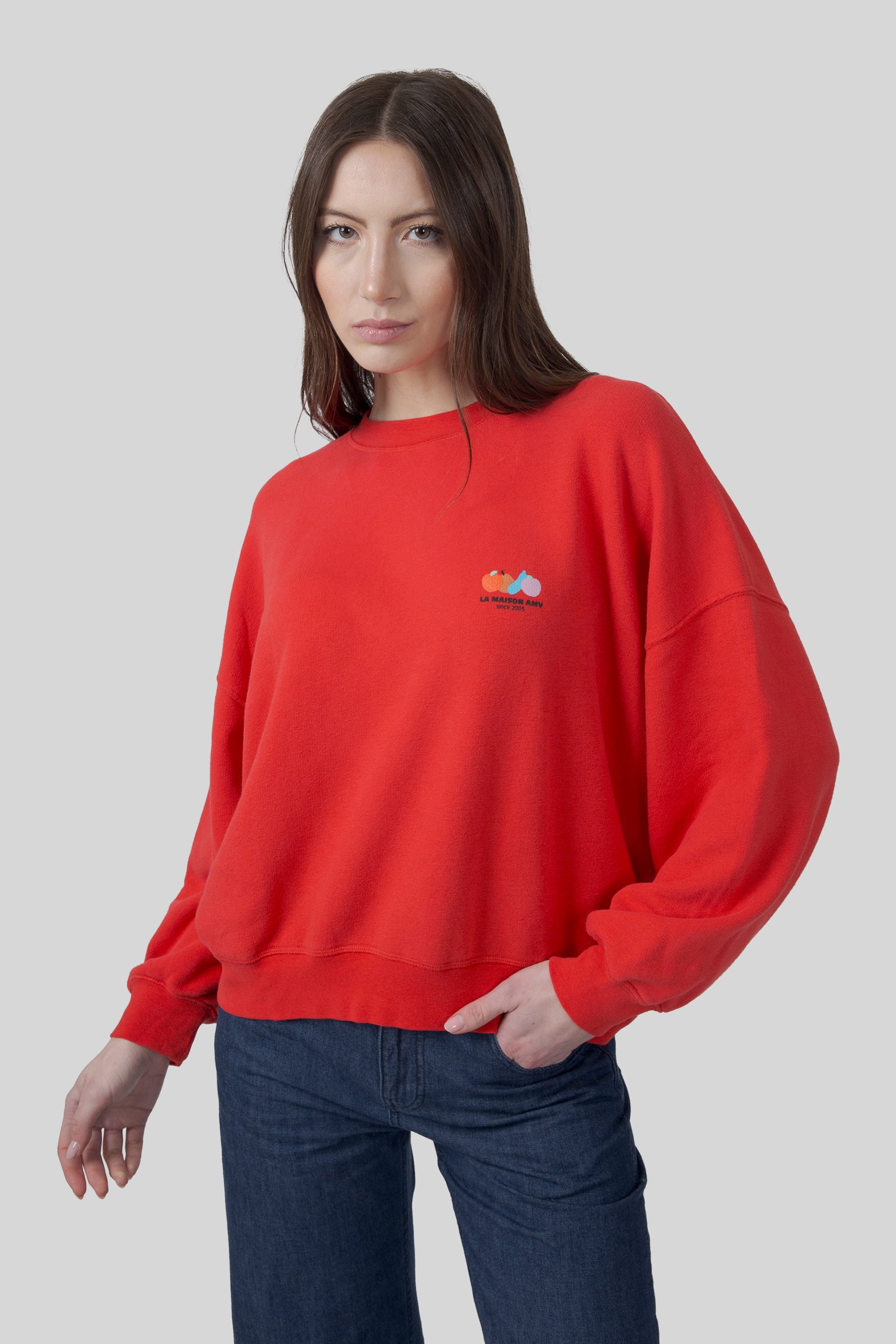 American Vintage Felpa Atubay Rosso Donna - 6