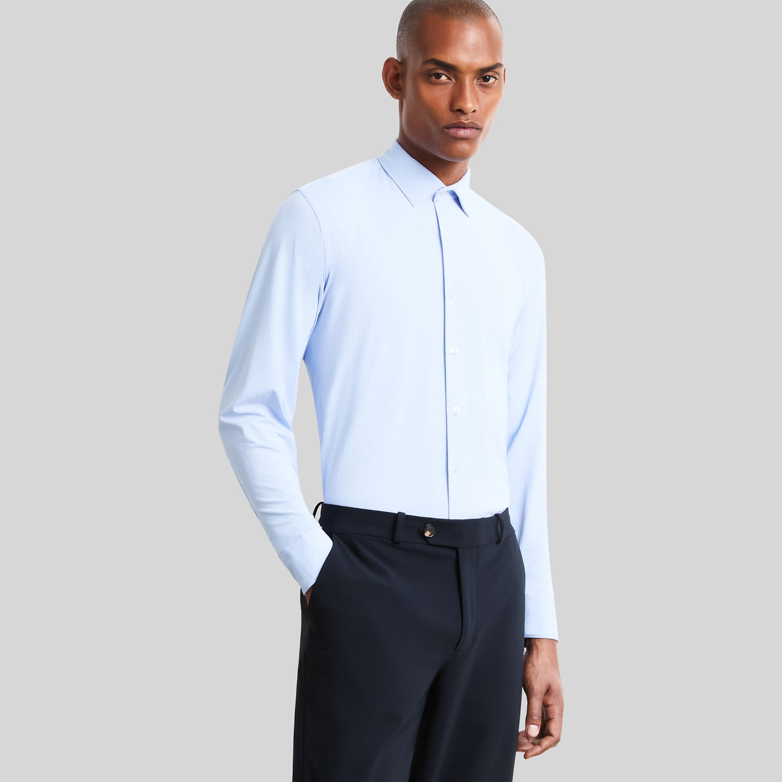 Rrd Camicia Mini 3d Regular Open Azzurro Uomo - 5