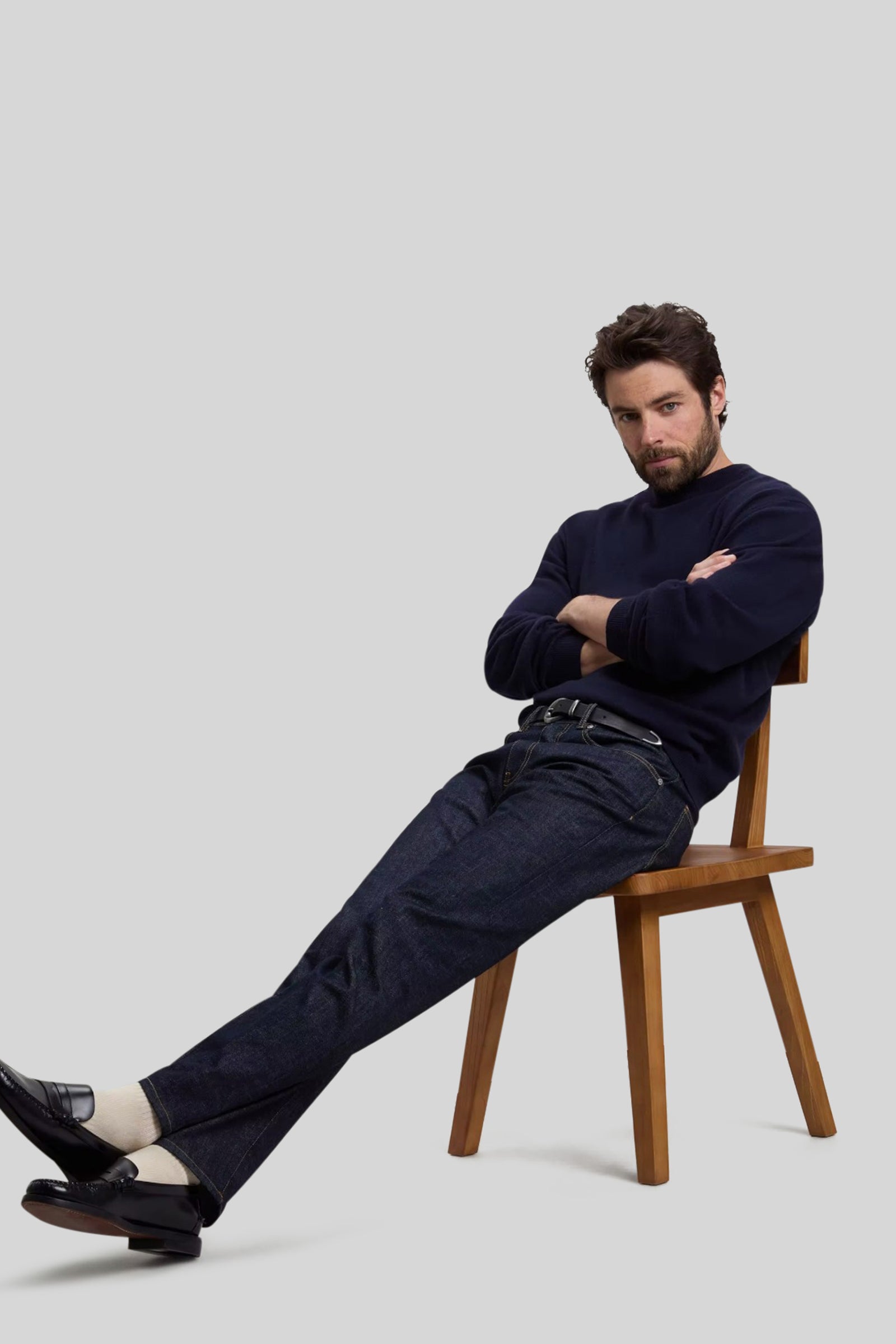 Woolrich Maglia Girocollo In Lana Blu Uomo - 2