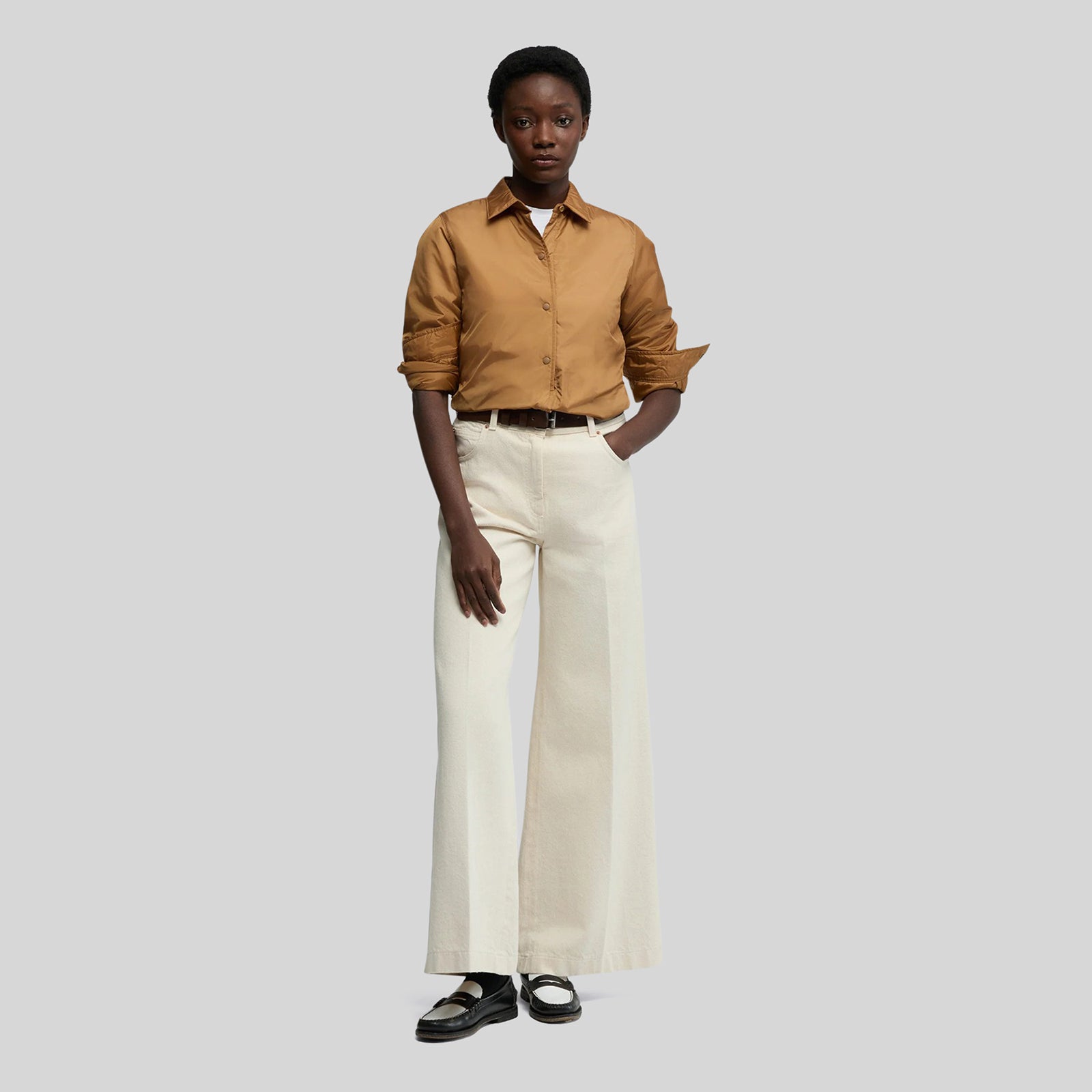 Aspesi Camicia Glue Biscotto Donna - 4