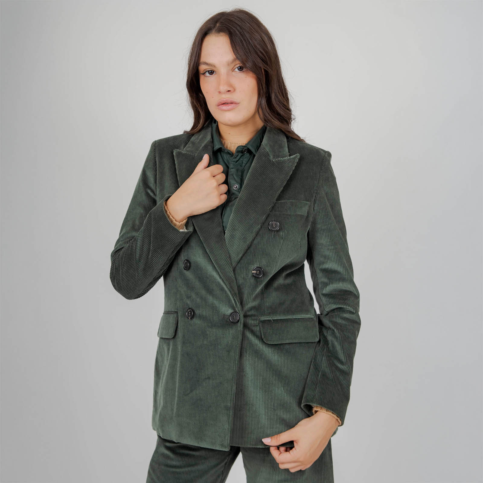 Department Five Giacca Ari Doppiopetto Verde Donna - 7