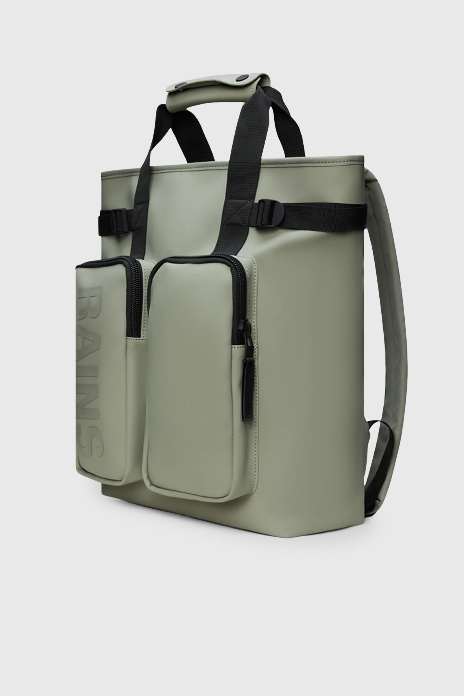 Rains Texel Tote Backpack Verde Chiaro Unisex - 2