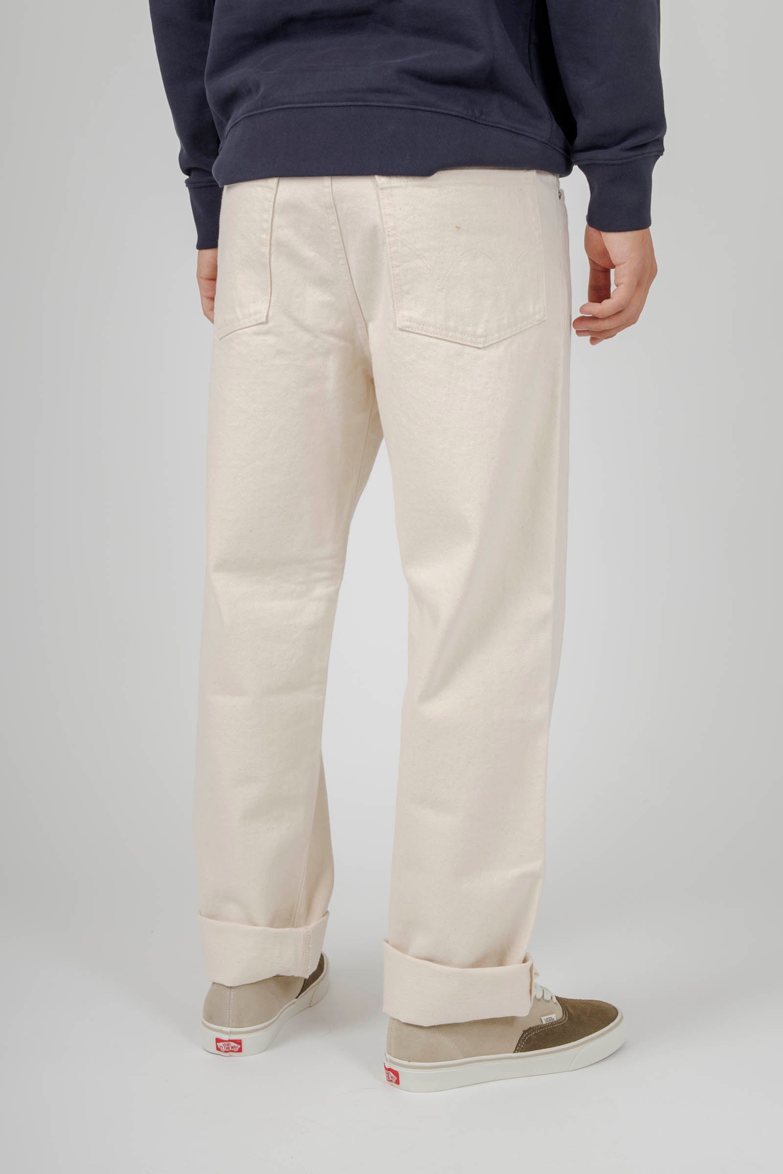 Edwin Jeans Loose Fit Japan Bianco Off Uomo - 4