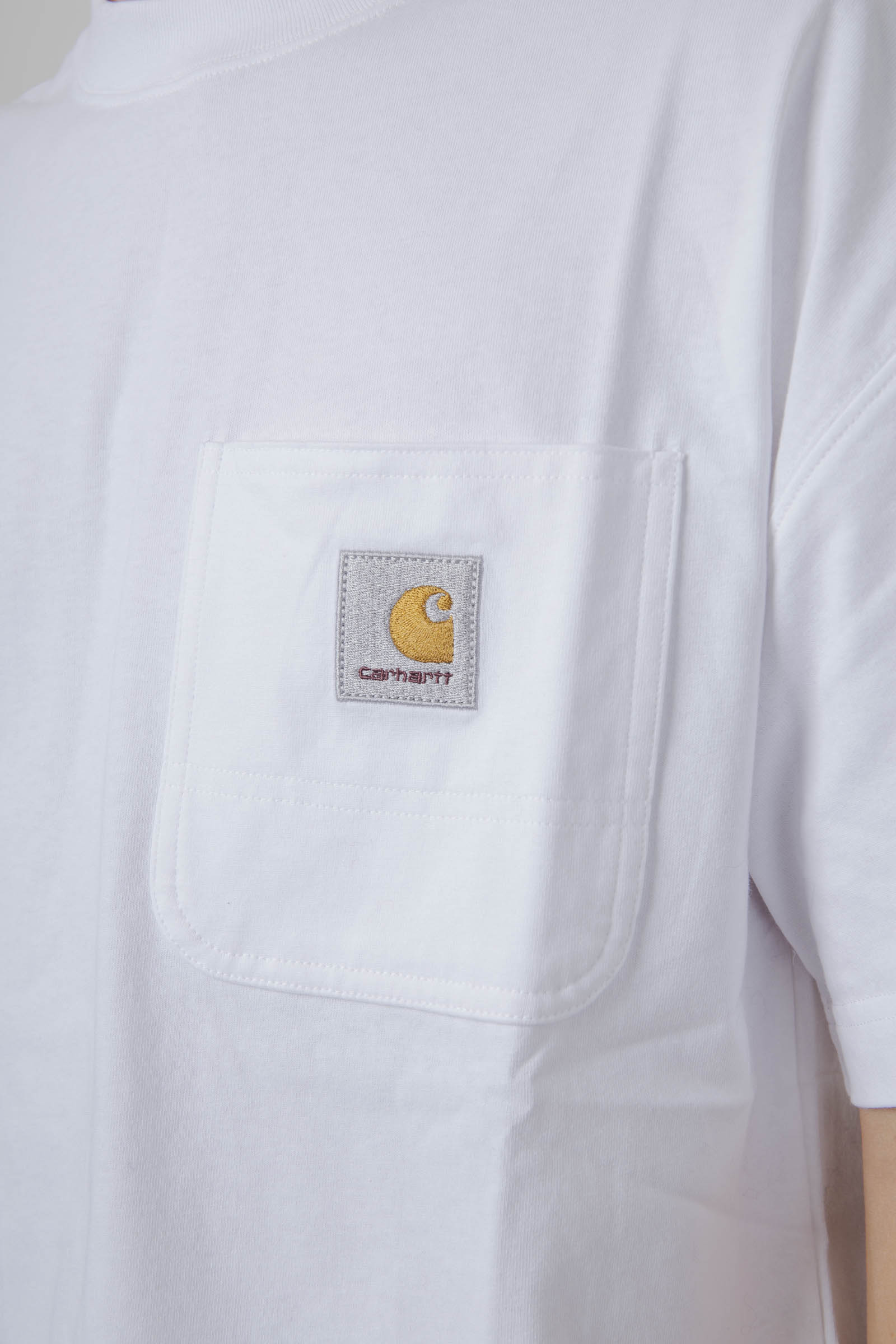 Carhartt Wip T-shirt Work Pocket Bianco Uomo - 2
