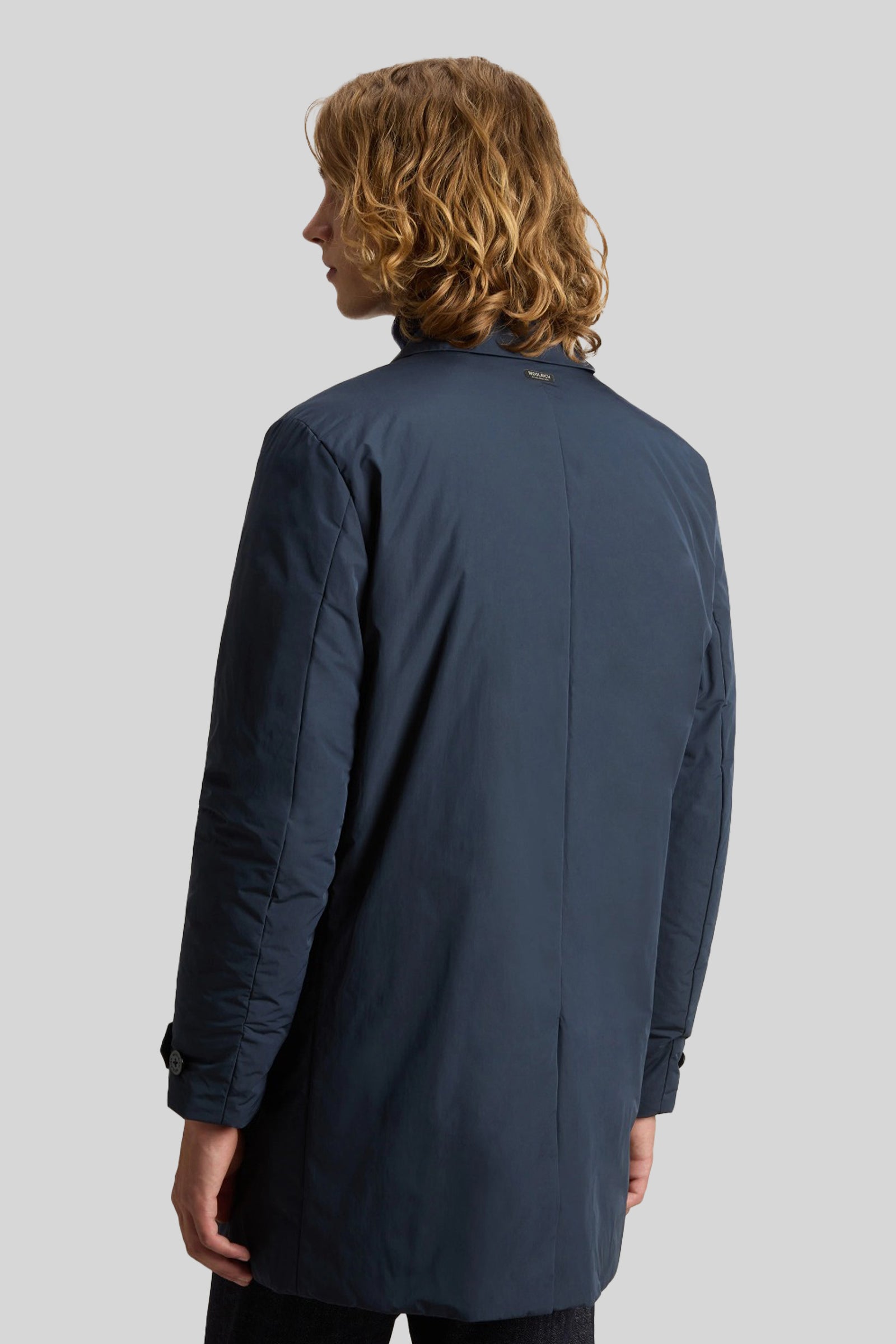 Woolrich Peached Urban Touch Coat Blu Uomo - 3