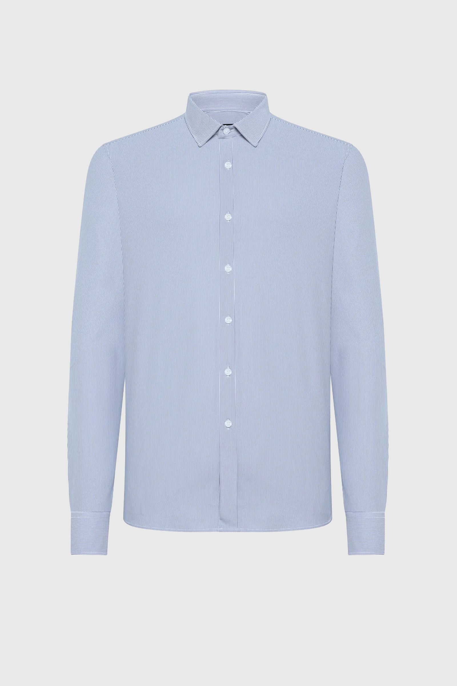 Rrd Camicia Oxford Jacquard Open Azzurro Uomo - 5